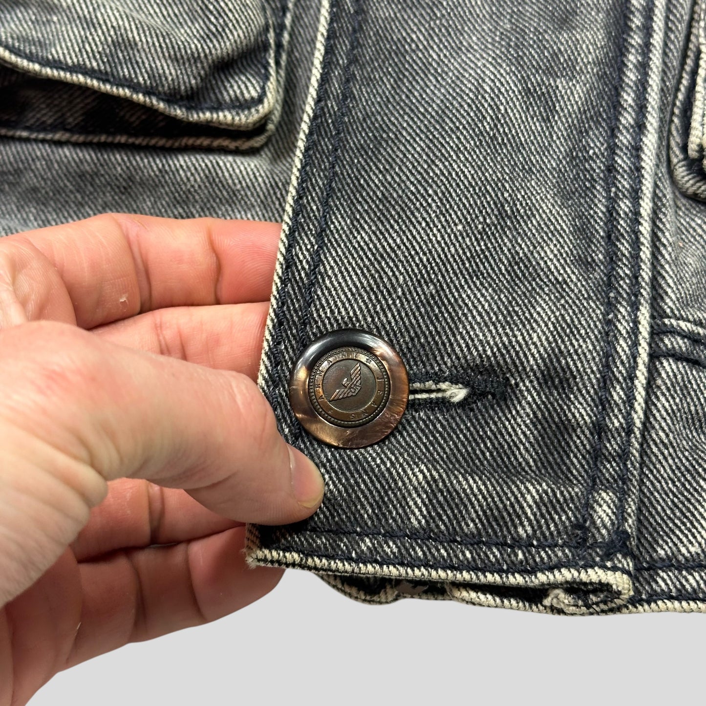 Armani Jeans 1991 Blanket Lined Heavy Cotton Work Jacket - L/XL