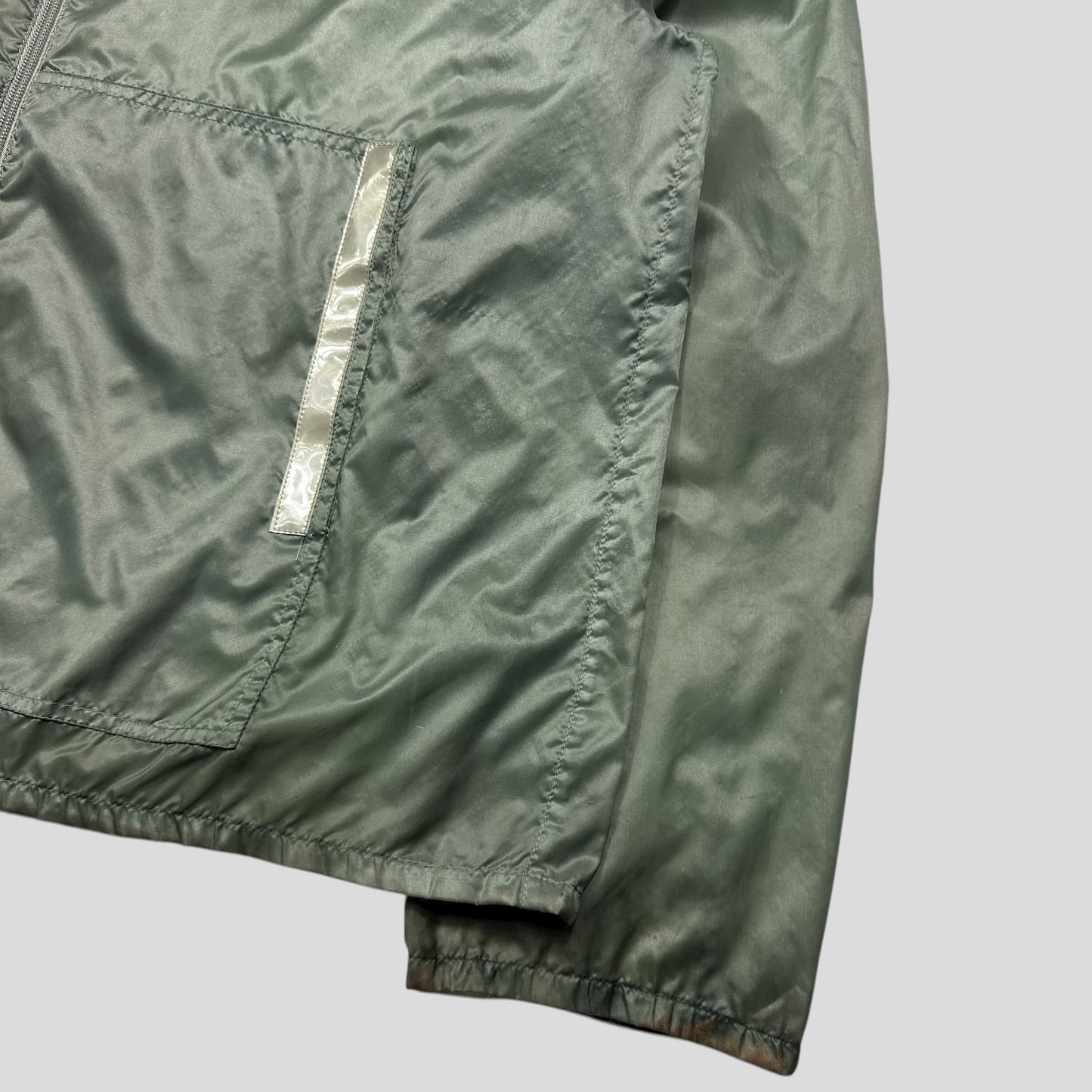 Prada Sport SS00 Transparent Jade Nylon Reflective Jacket - IT50