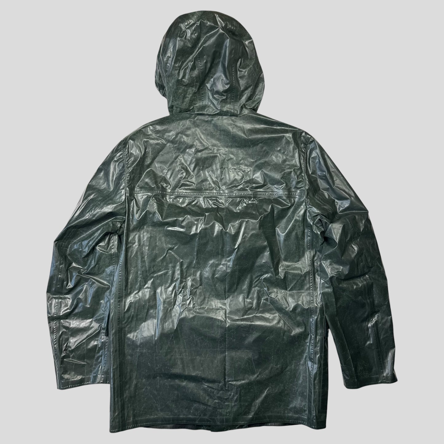 Prada Milano 2015 Taped Seam Toffee Wrapper Technical Jacket - IT50