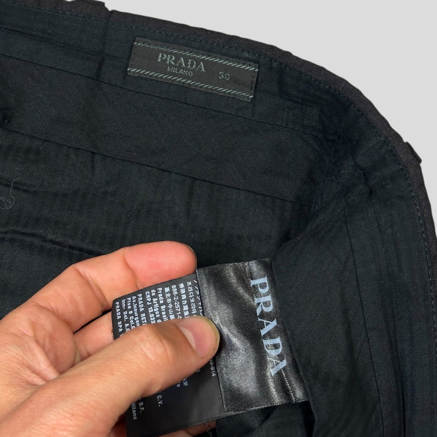 Prada 2016 Virgin Wool Grey Smart Trousers - IT50 (M/L)