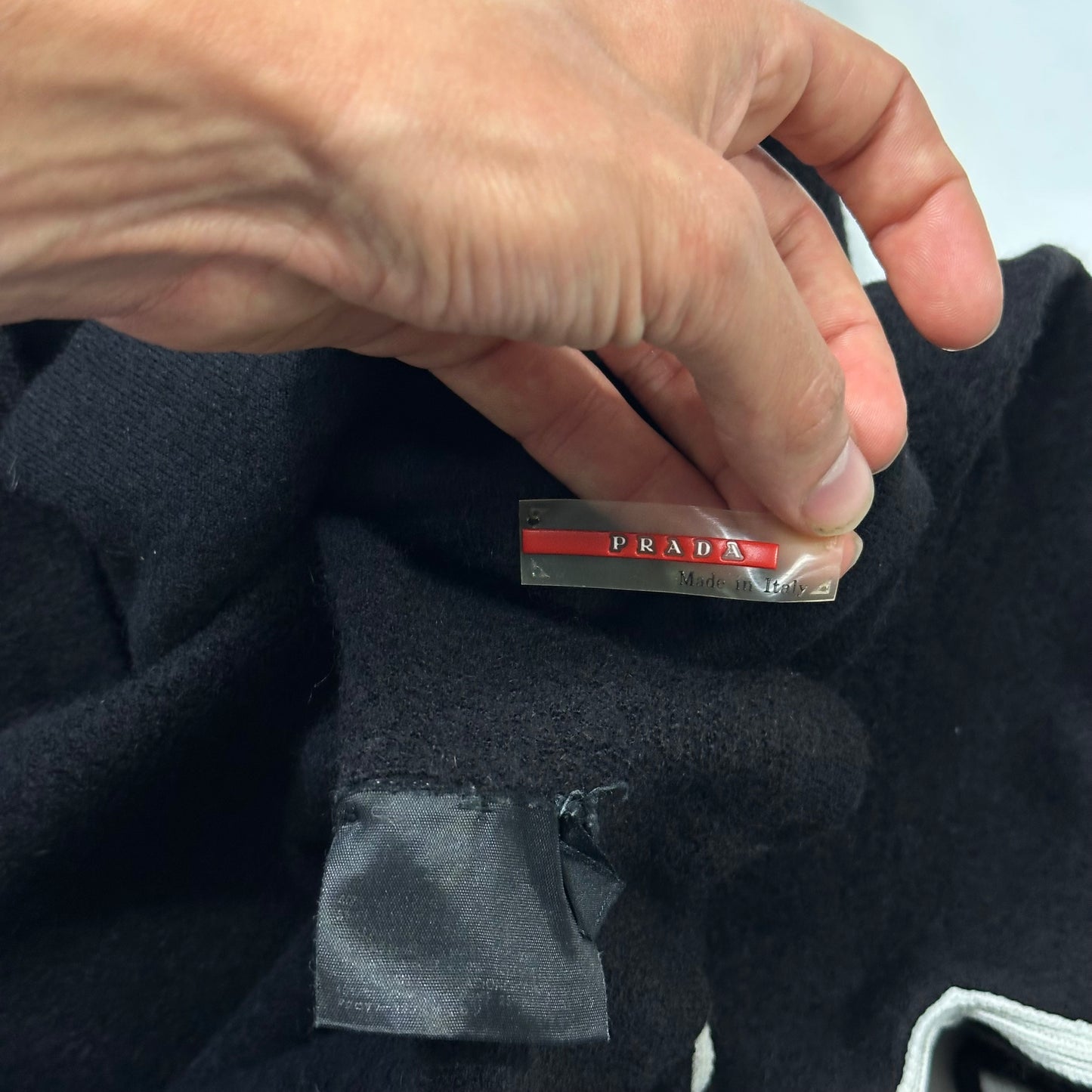 Prada Sport AW00 Virgin Wool Appliqué Seam Rollneck Knit - S