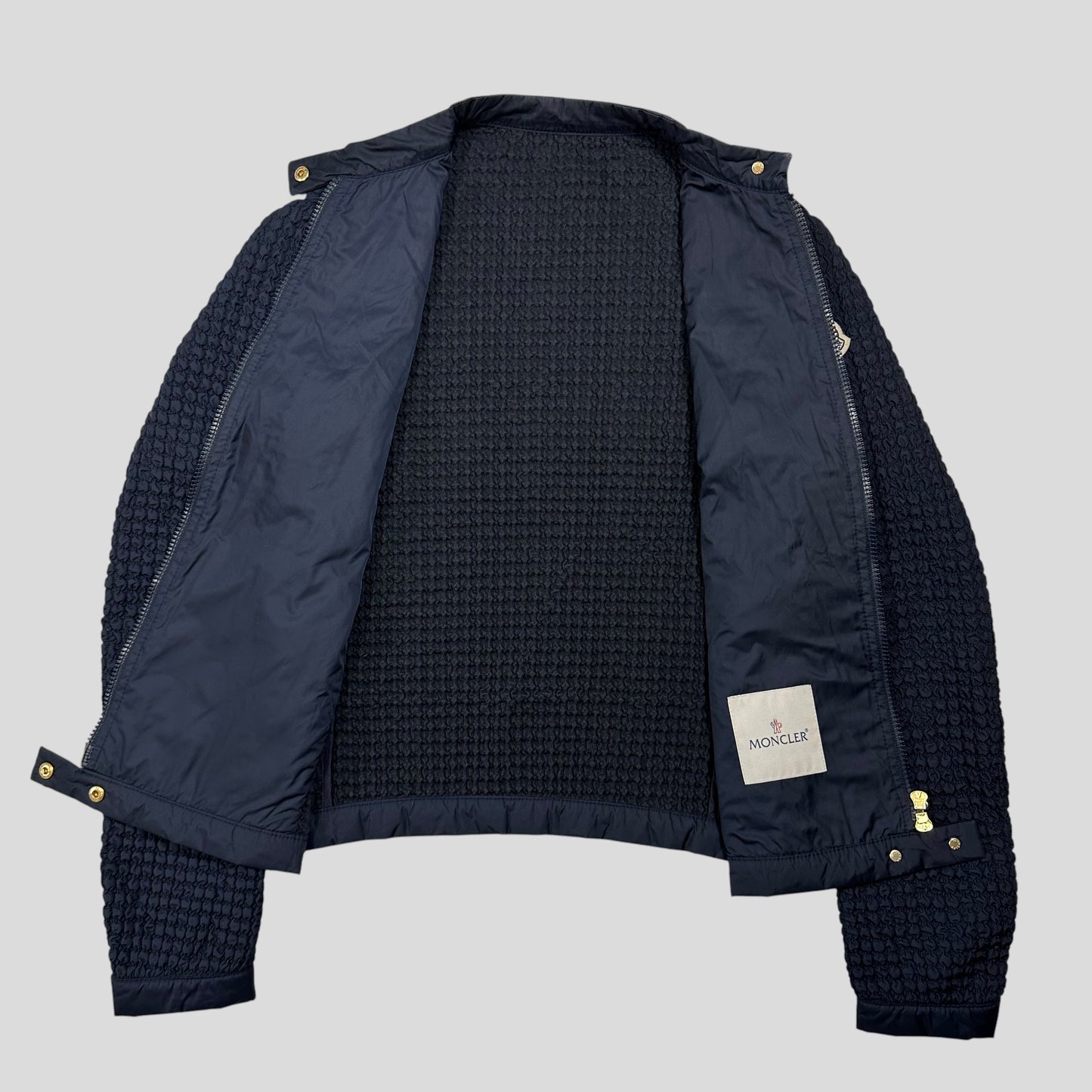 Moncler Marguerite 3D Bubble Wrap Quilted Biker Jacket - 1 (UK8)