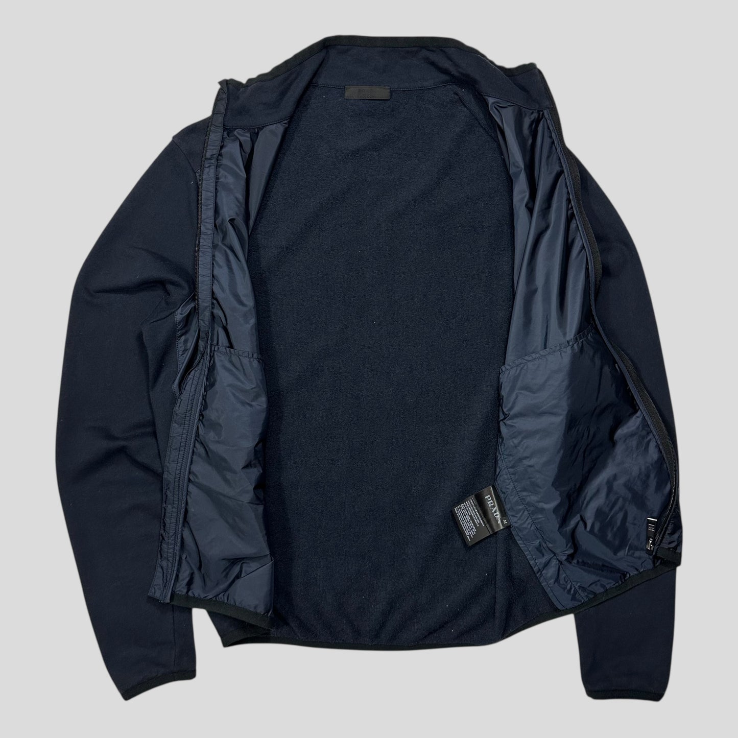 Prada 2016 Red Tab Nylon Panelled Track Jacket - M