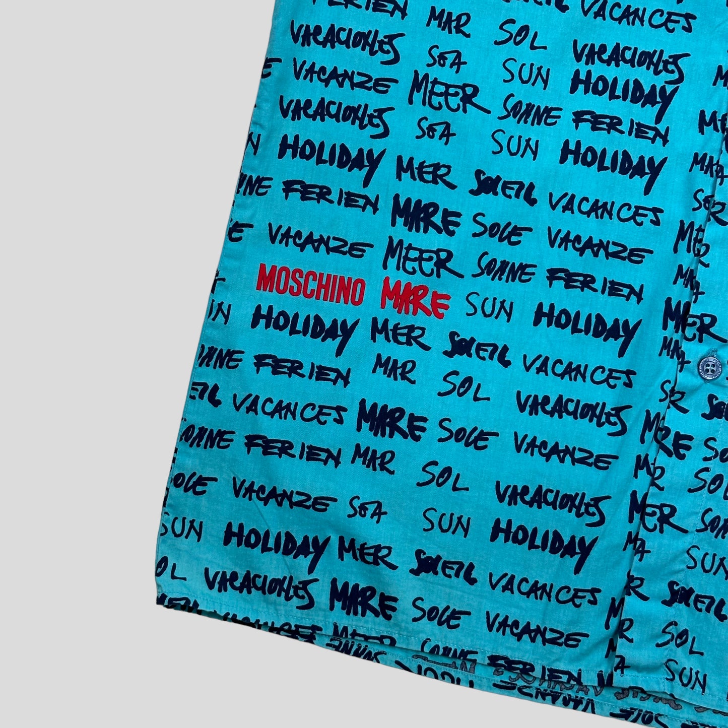 Moschino Mare 00’s Holiday Print Shirt - M/L