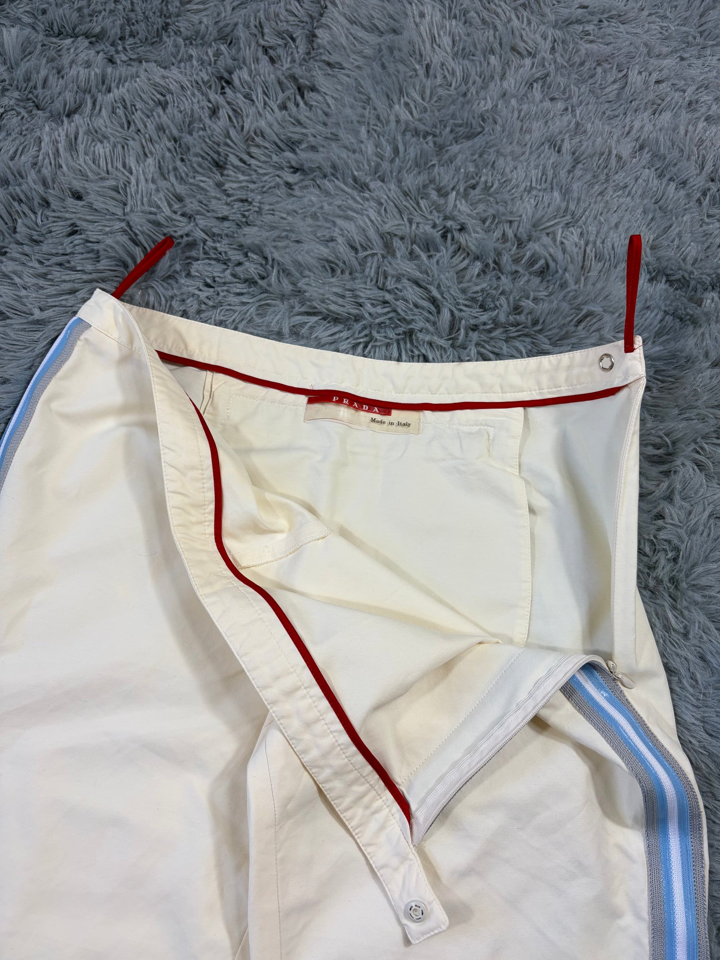 Prada Sport SS00 Gel Seam Stash Pocket Capri Trousers Shorts - IT44
