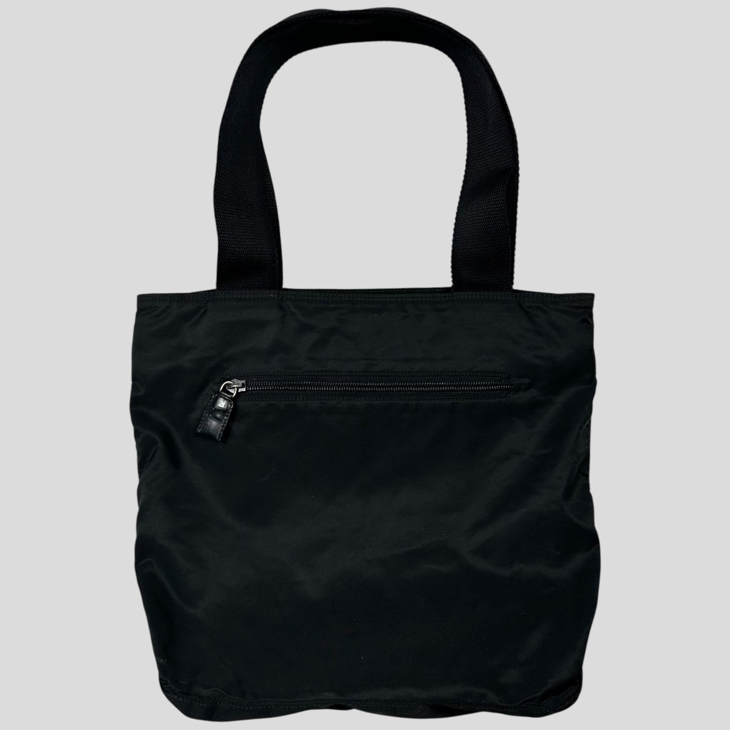 Prada Milano 90’s Black Nylon Tote Bag
