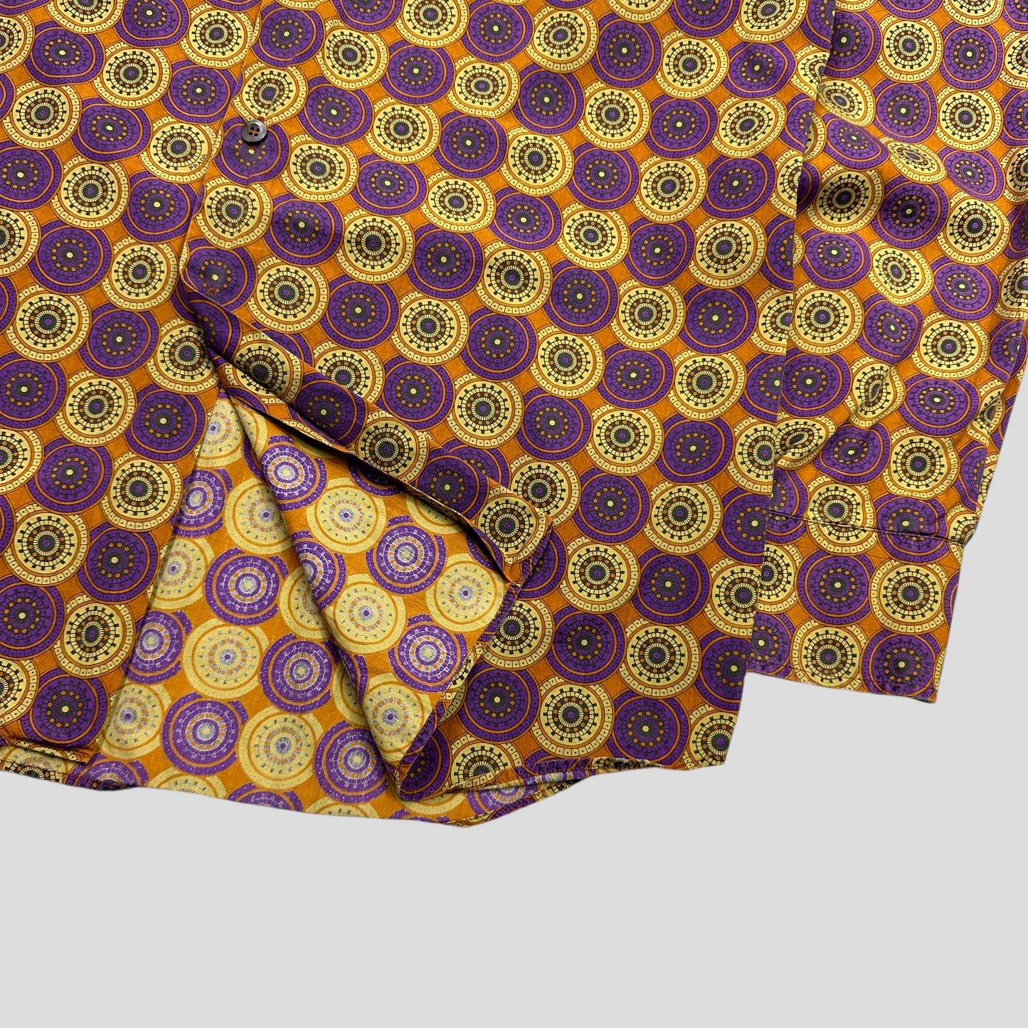 Prada 00’s Geometric Mandala Print Shirt - M/L