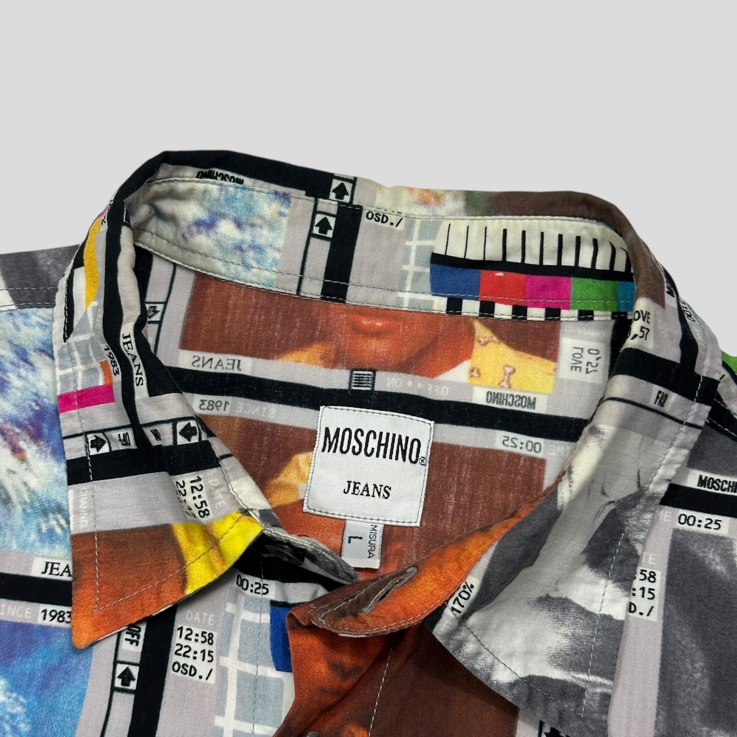 Moschino Jeans 1997 VHS Moving Images Longsleeve Shirt - L