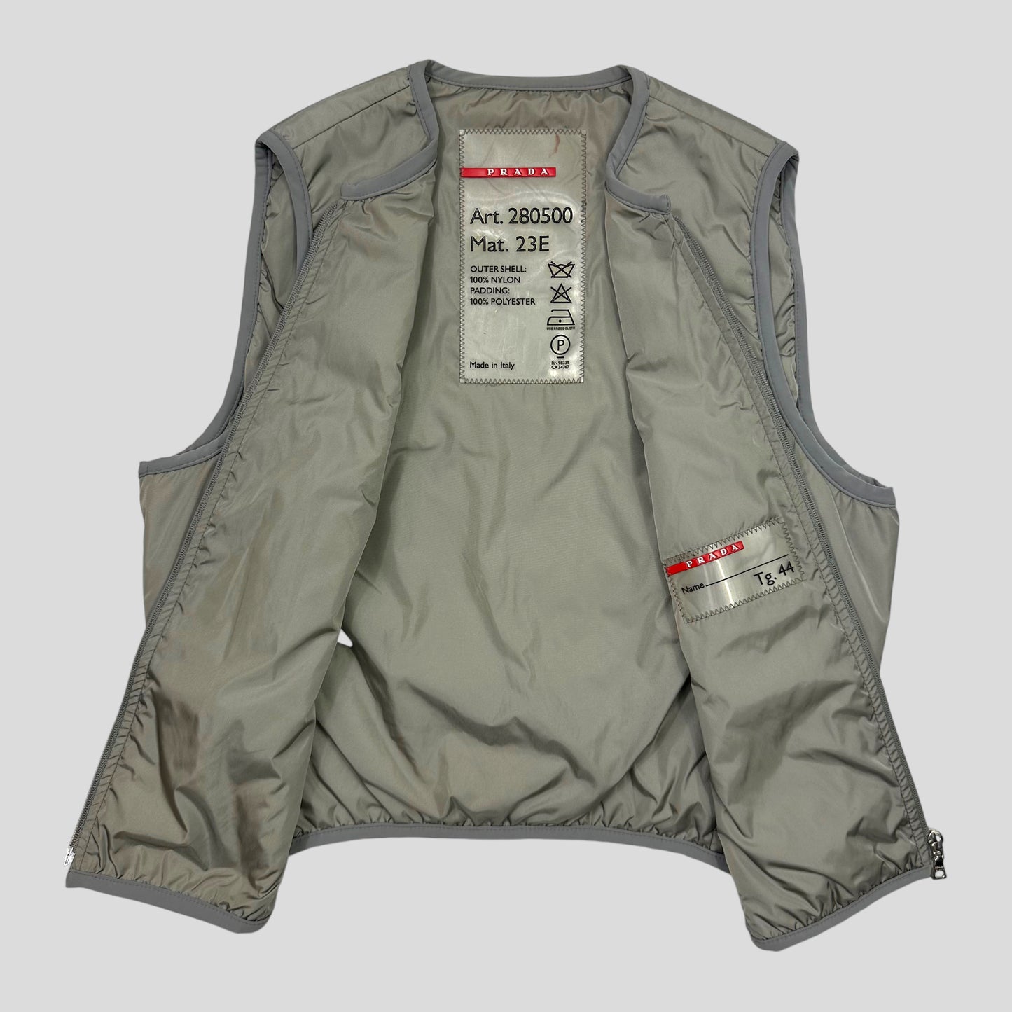 Prada Sport 00’s Padded Nylon Technical Vest - IT44 (S)