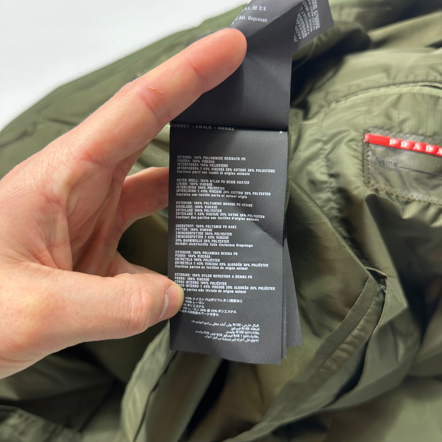 Prada Sport 2014 Nylon PU Shimmer Blazer Jacket - IT52 (M/L)