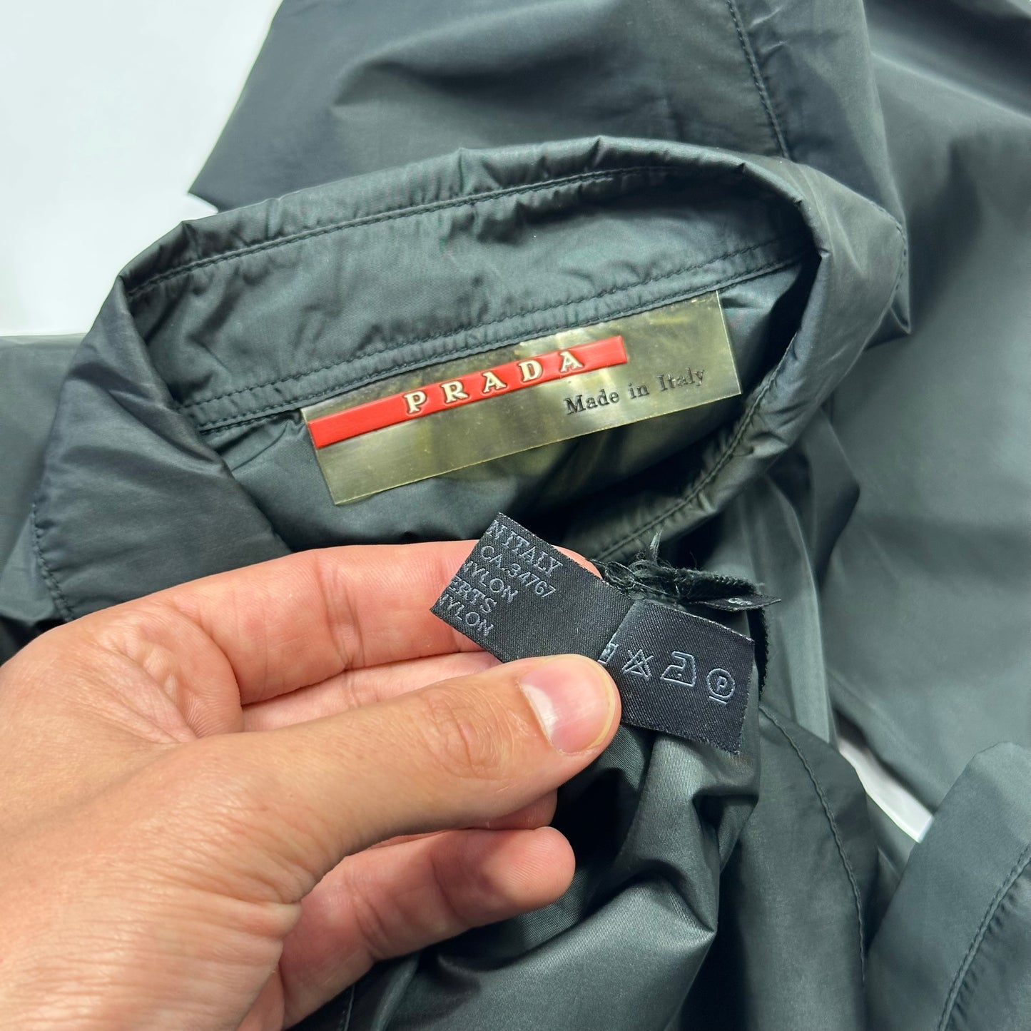 Prada Sport 1999 Nylon Panelled Zip-up Shirt - S/M