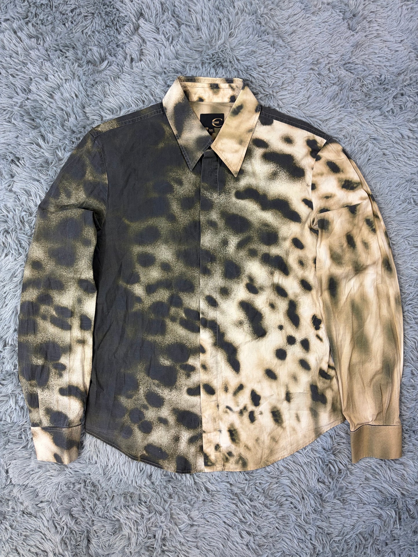 Just Cavalli 00’s Split Gradient Leopard Print Shirt - IT50
