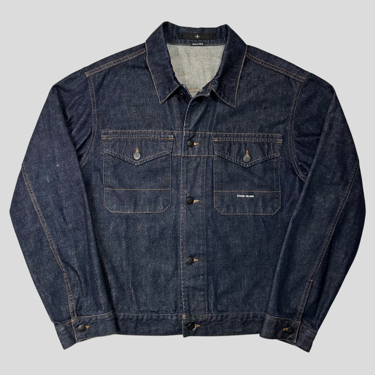 Stone Island 00’s Denims Logo Trucker Jacket - L/XL
