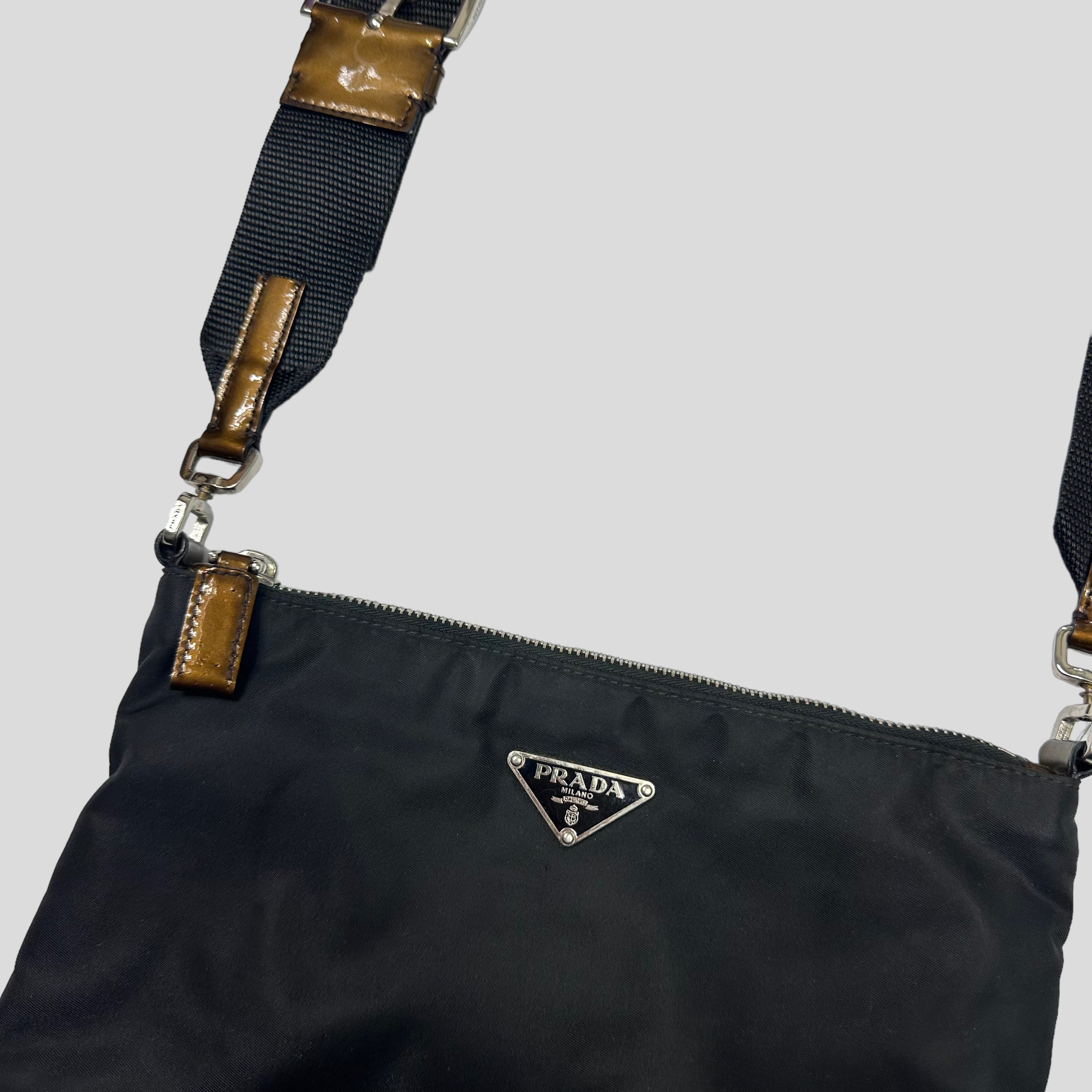 Prada leather crossbody online bag