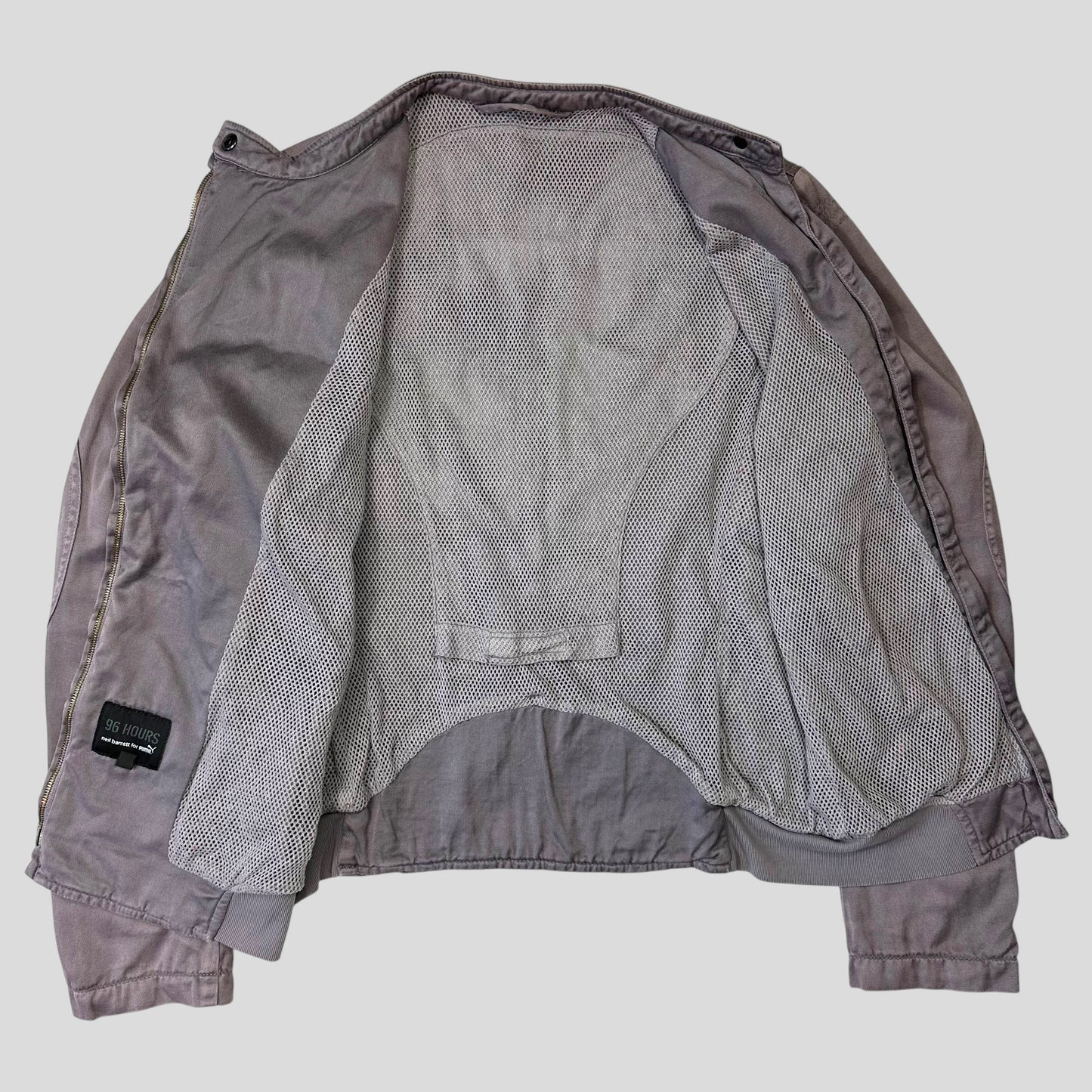 Puma x Neil Barrett 96 Hours Dusty Purple Cotton Moto Jacket - S/M