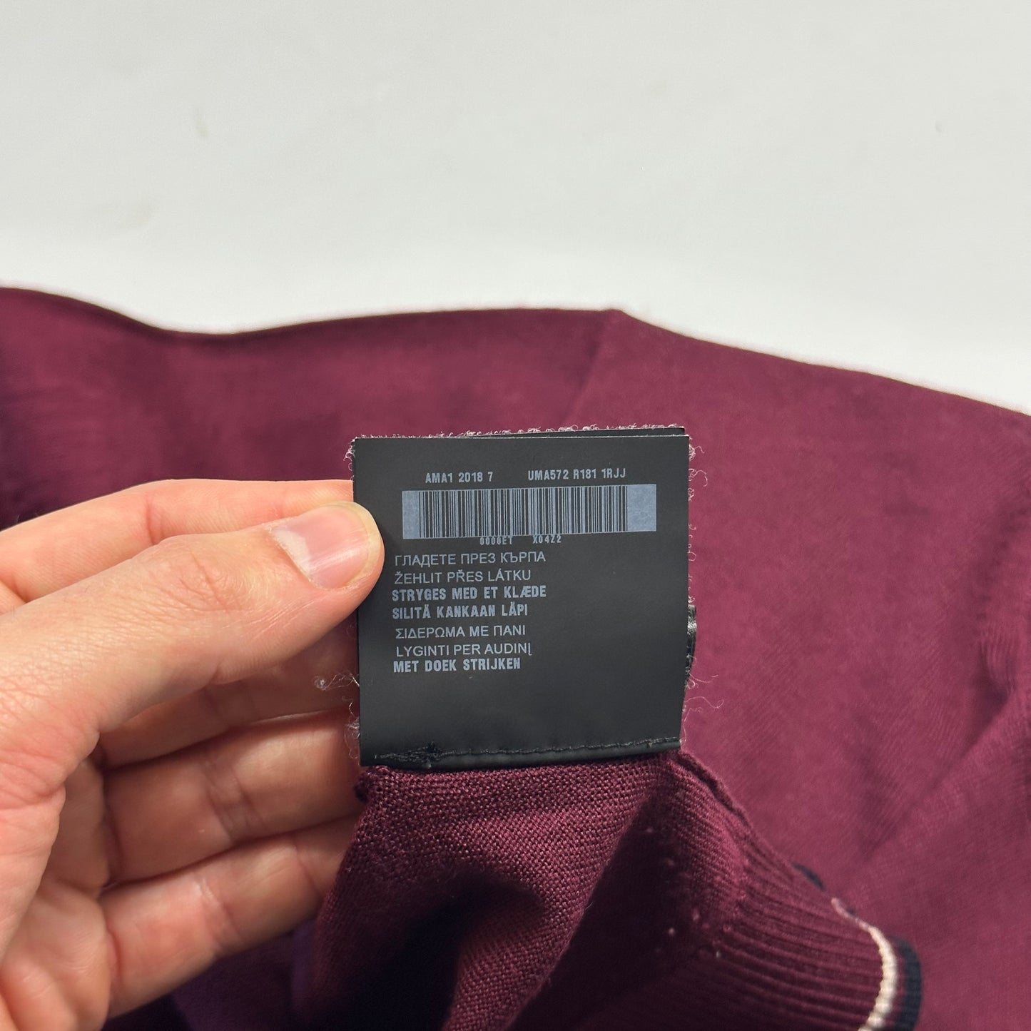 Prada Milano 2018 Wine Ribbed Silk & Wool Knit Sweater - M