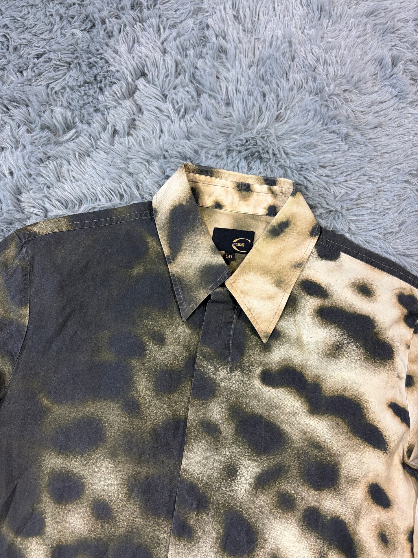 Just Cavalli 00’s Split Gradient Leopard Print Shirt - IT50