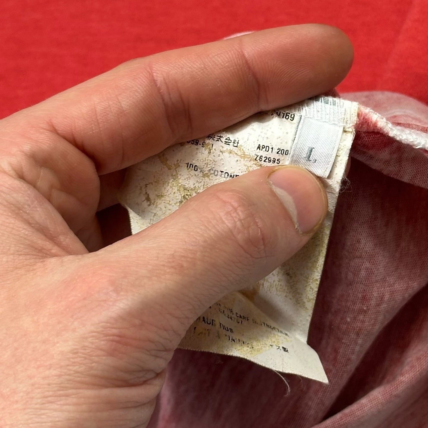 Prada 2006 Sublimation Corrosion Print Triangle Logo T-shirt - S