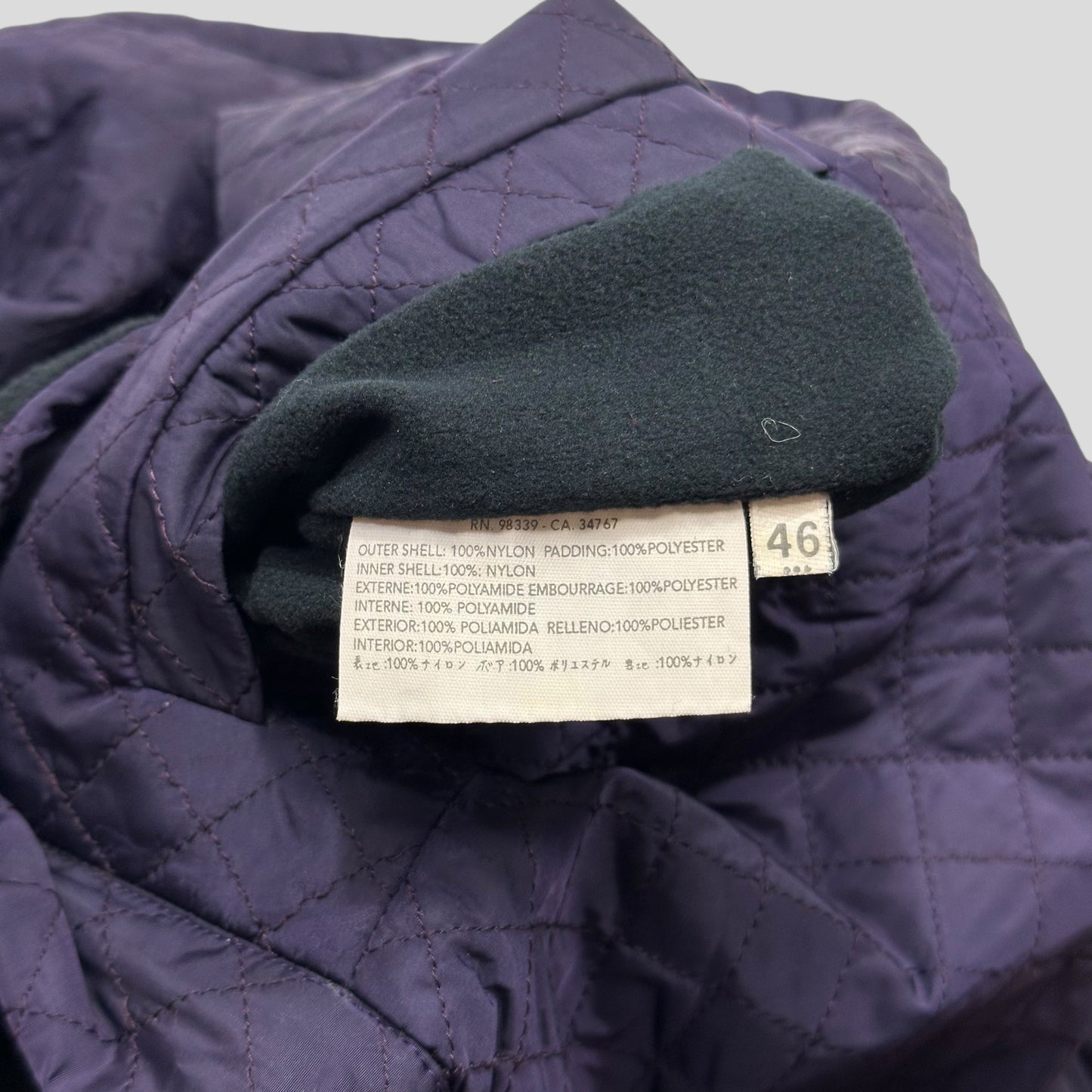 Prada Sport AW00 Reversible Nylon Quilted + Fleece Trousers - IT46