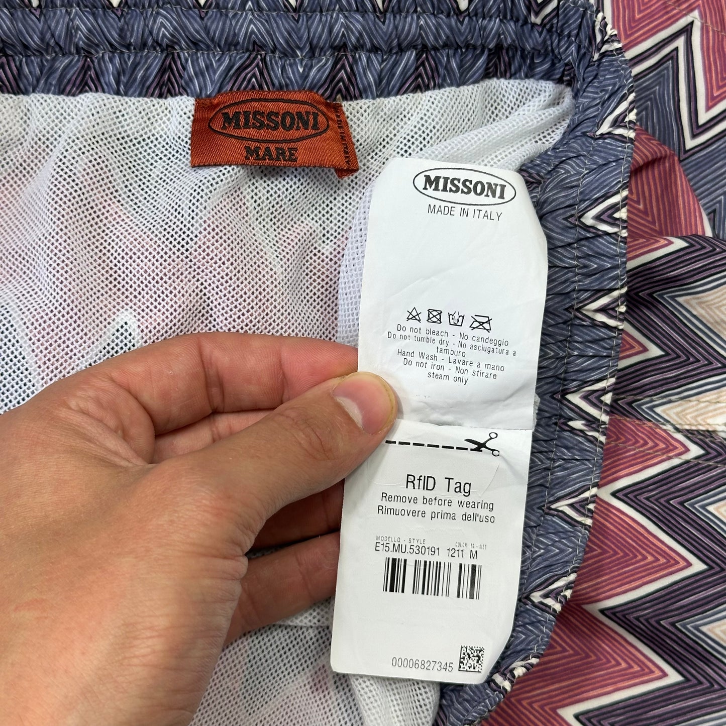 Missoni Mare Zigzag Swim Shorts - S/M