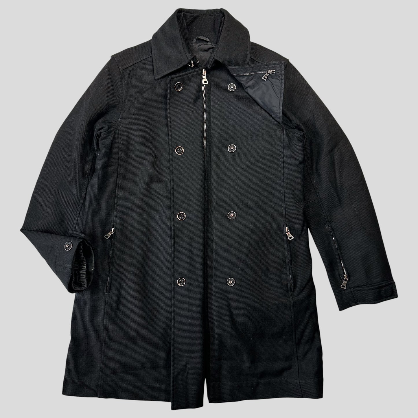 Prada Sport 00’s 3 in 1 Goretex Wool & Nylon Military Jackets - S/M