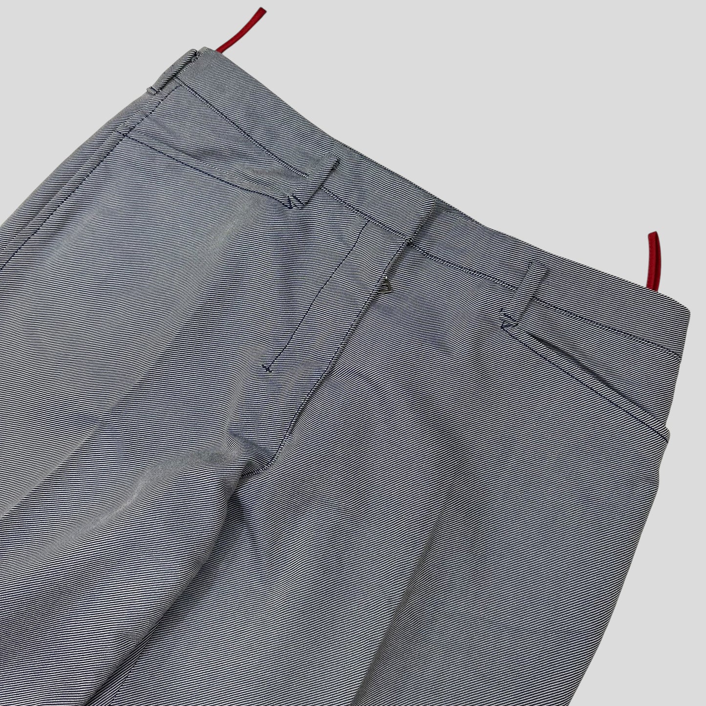 Prada Sport AW00 Textured Two-Tone Pleated Trousers - IT42