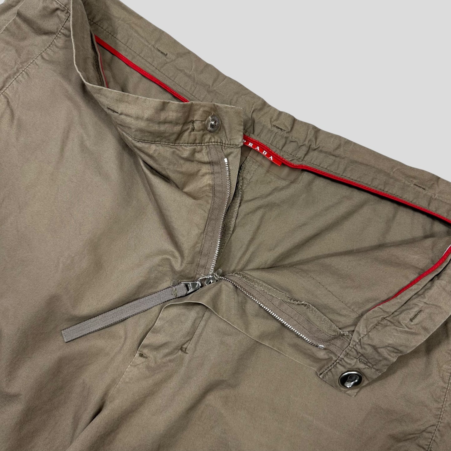 Prada Sport 00’s Technical Cotton Long Shorts - L/XL