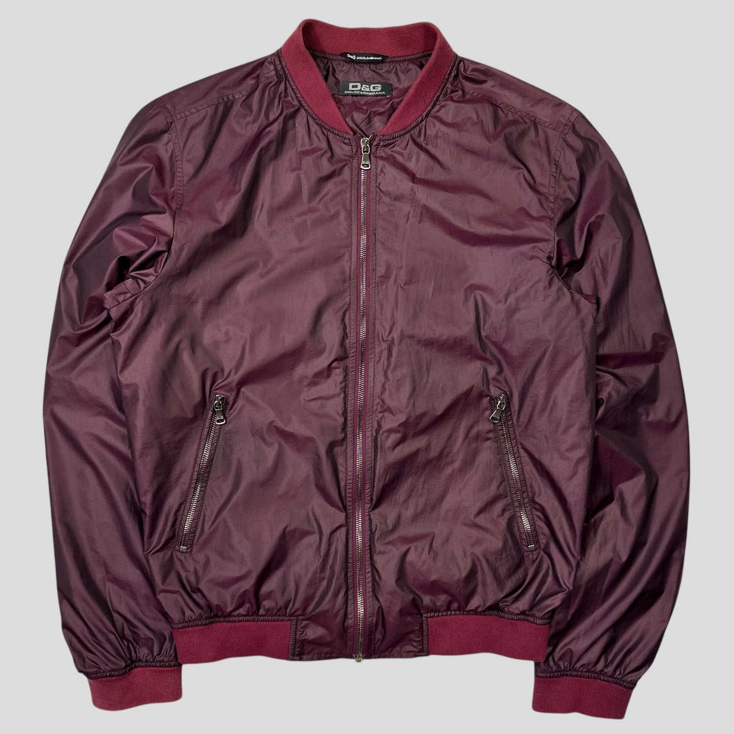 D&G 00’s Dolce & Gabbana Iridescent Nylon Bomber Jacket - IT50 (M)