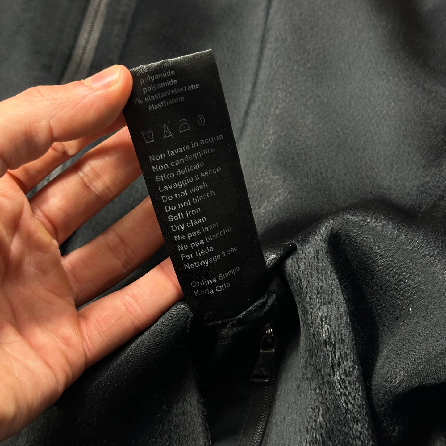 Neil Barrett Textured Viscose Italian Padded Bomber Jacket - S/M