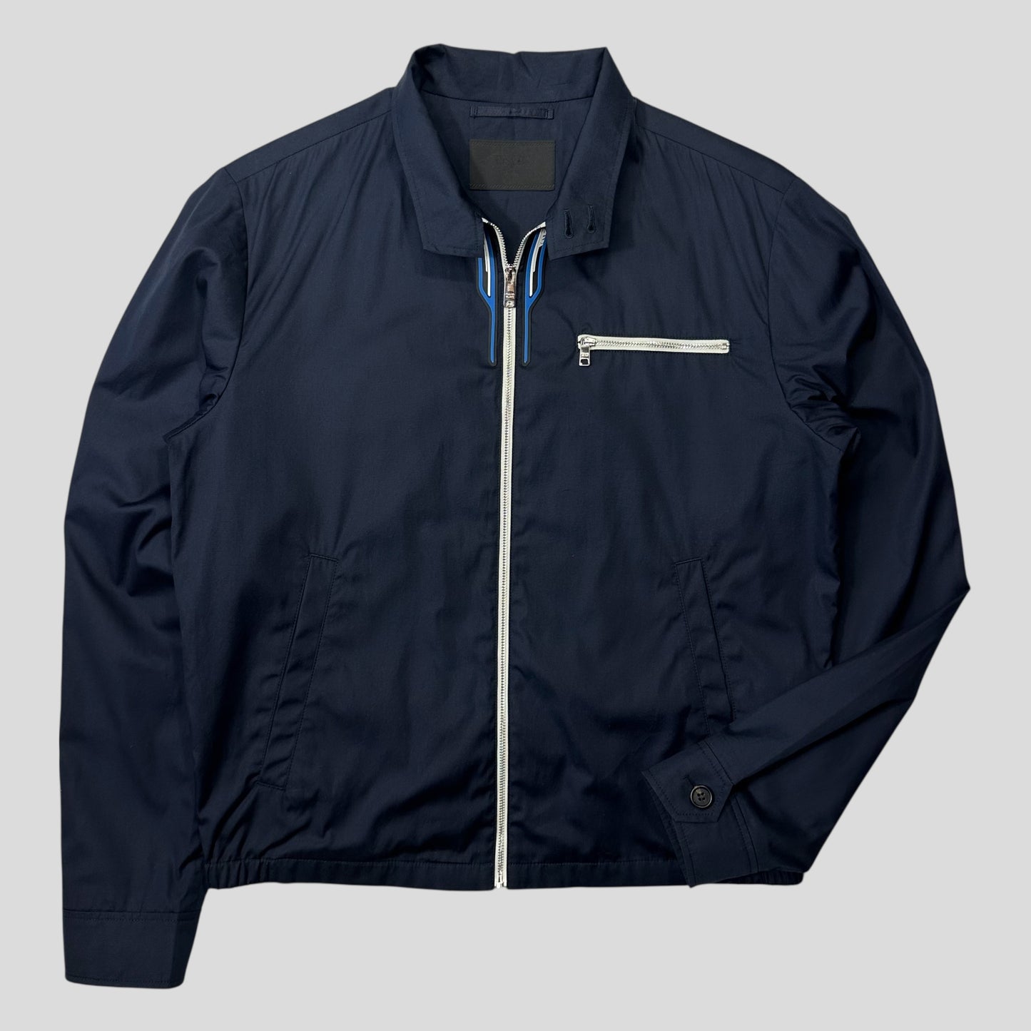 Prada 2018 Race Rubber Logo Boxy Cotton Work Jacket - IT46 (M)