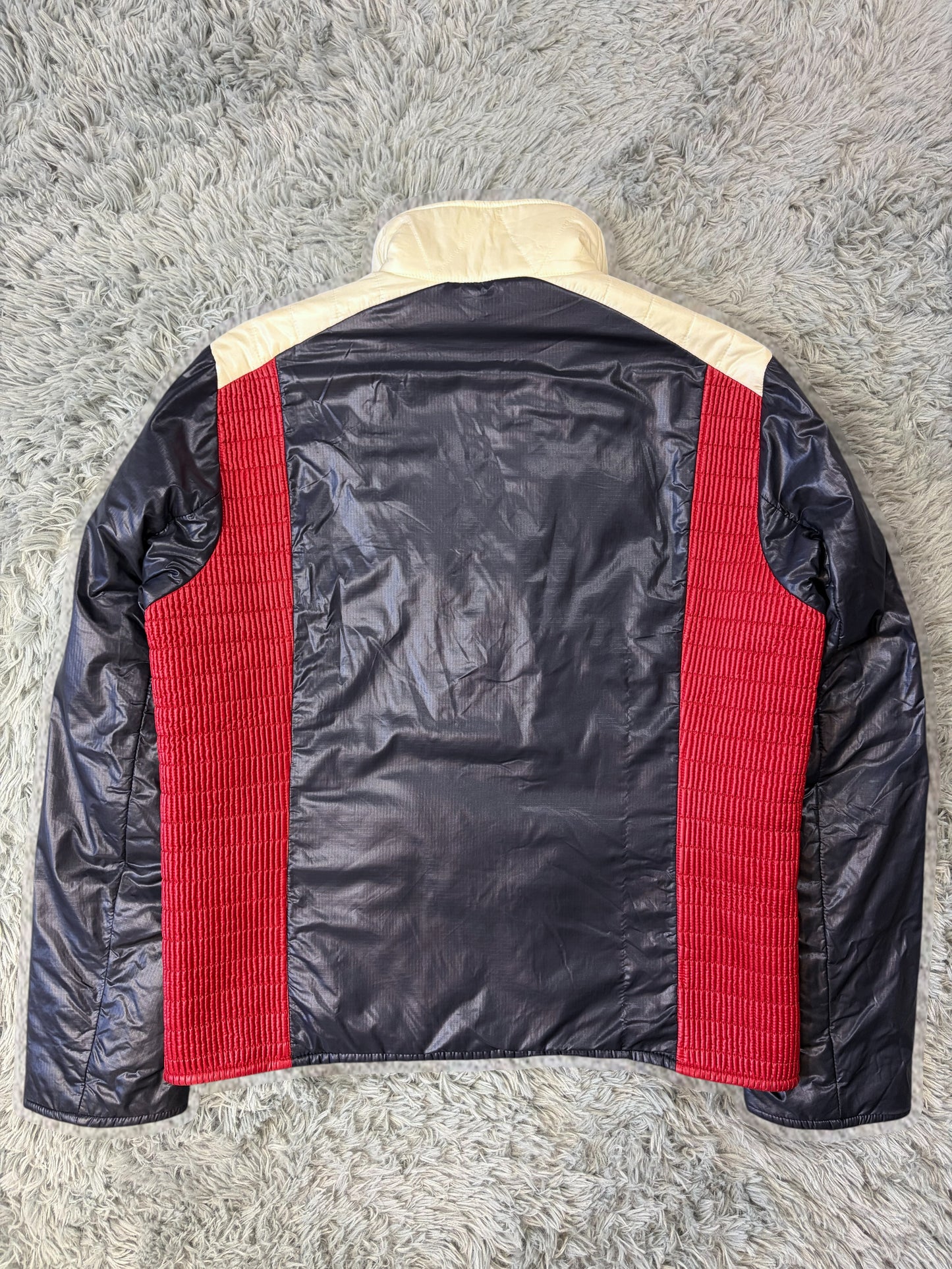 Prada Sport 2008 Astro Panelled Nylon Padded Biker Jacket - L