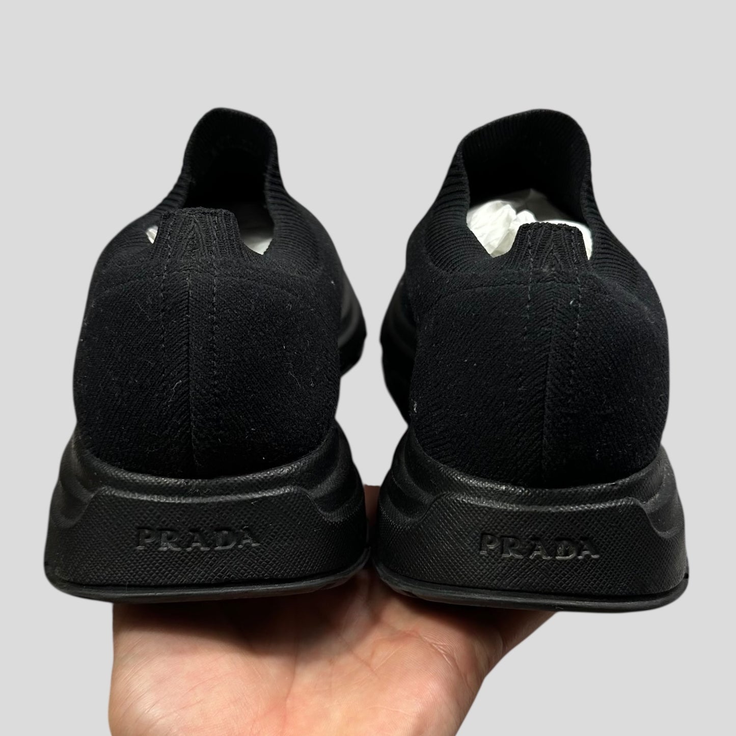 Prada 2019 Knit Fabric Sock Trainer - UK8