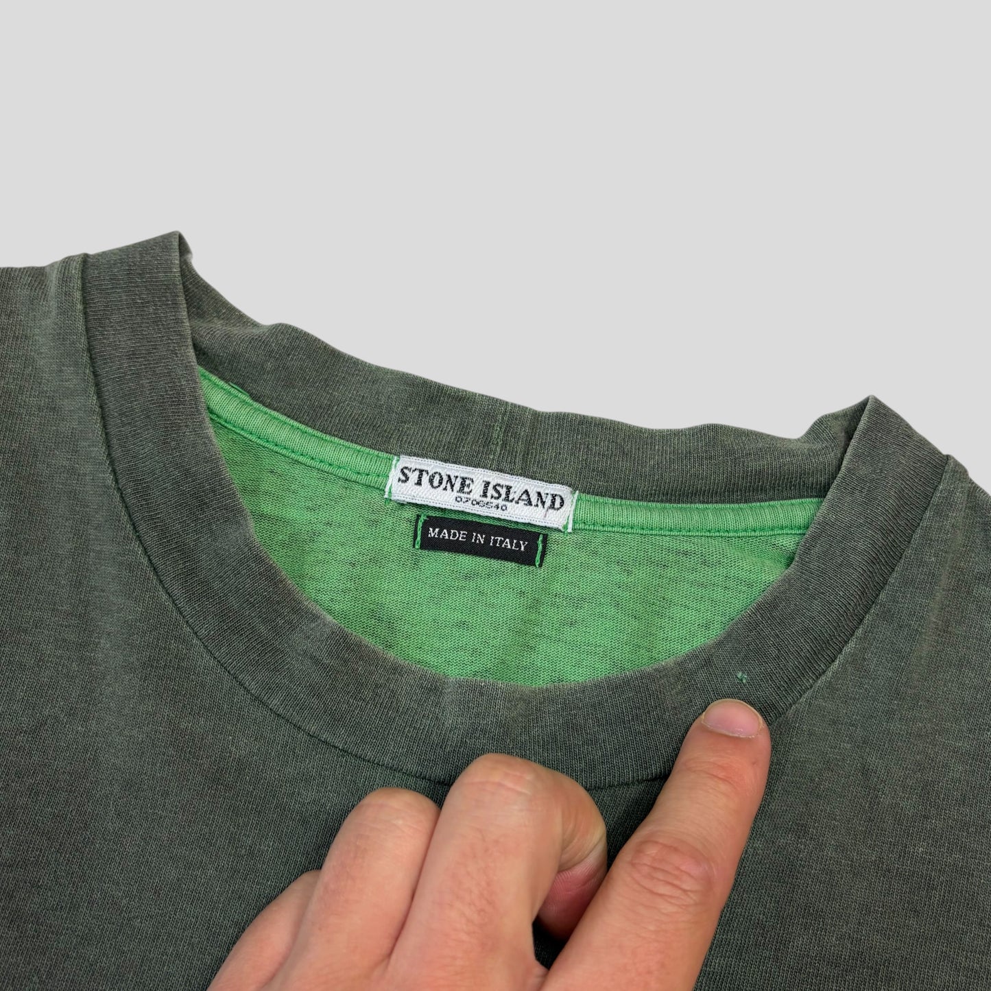 Stone Island SS03 Sublimation Acid Print Marina Logo T-shirt - XL (L)