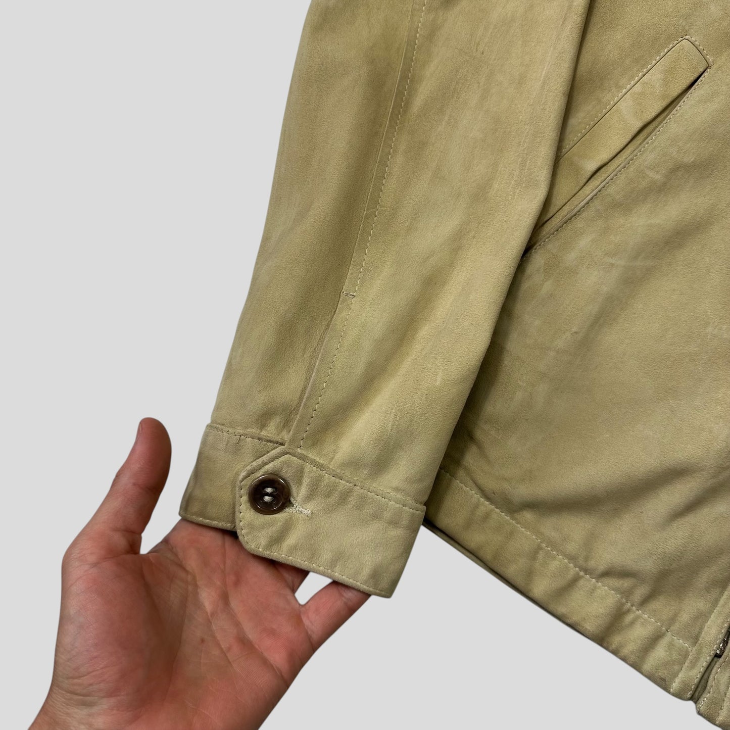 CP Company 00’s Suede Leather Harrington Work Jacket - M