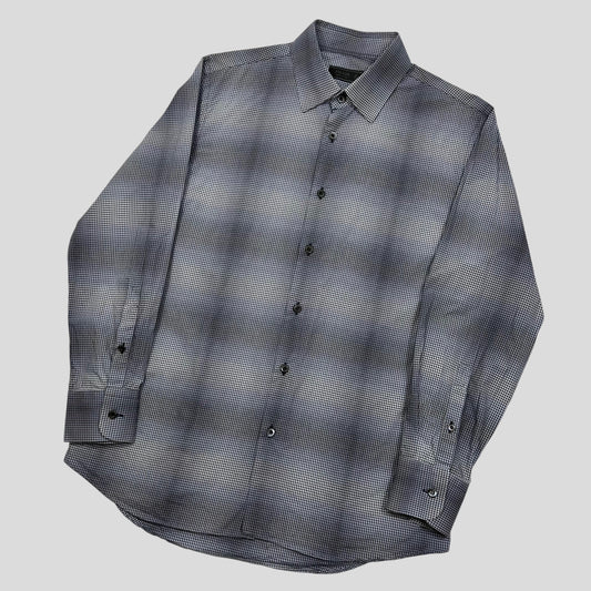 Prada Milano 2009 Shadow Check Print Shirt - M