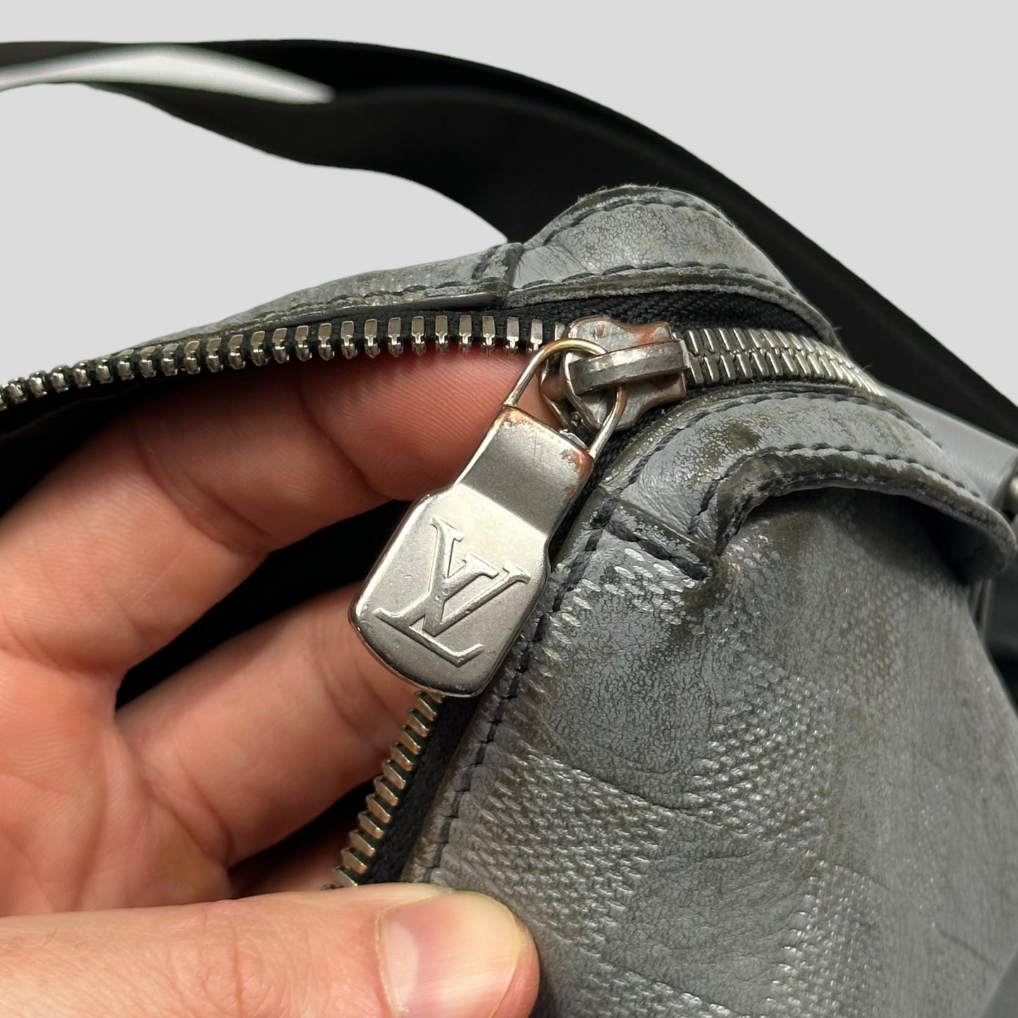 Louis Vuitton Damiere Discovery Monogram BB Leather Infini Messenger Bag