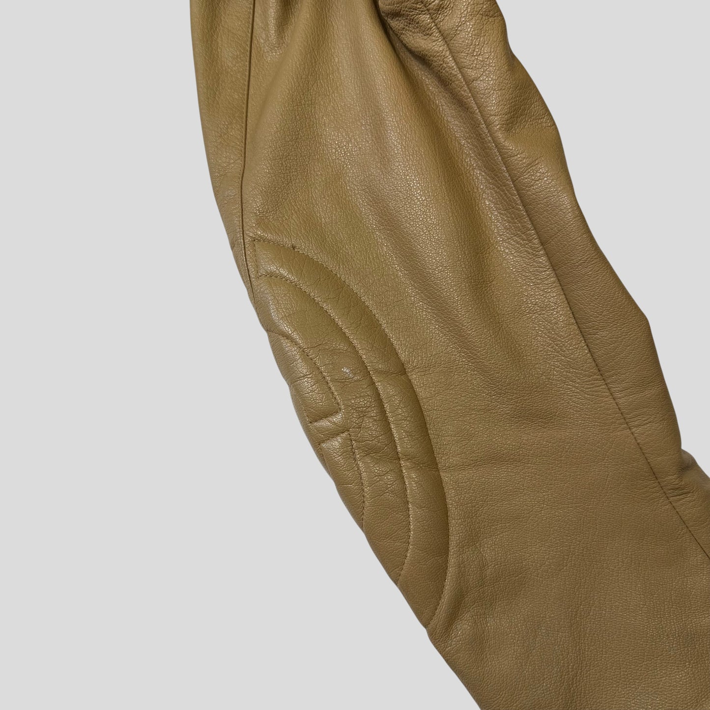 Prada SS00 Leather Articulated Elbow Detailed Moto Jacket - IT50