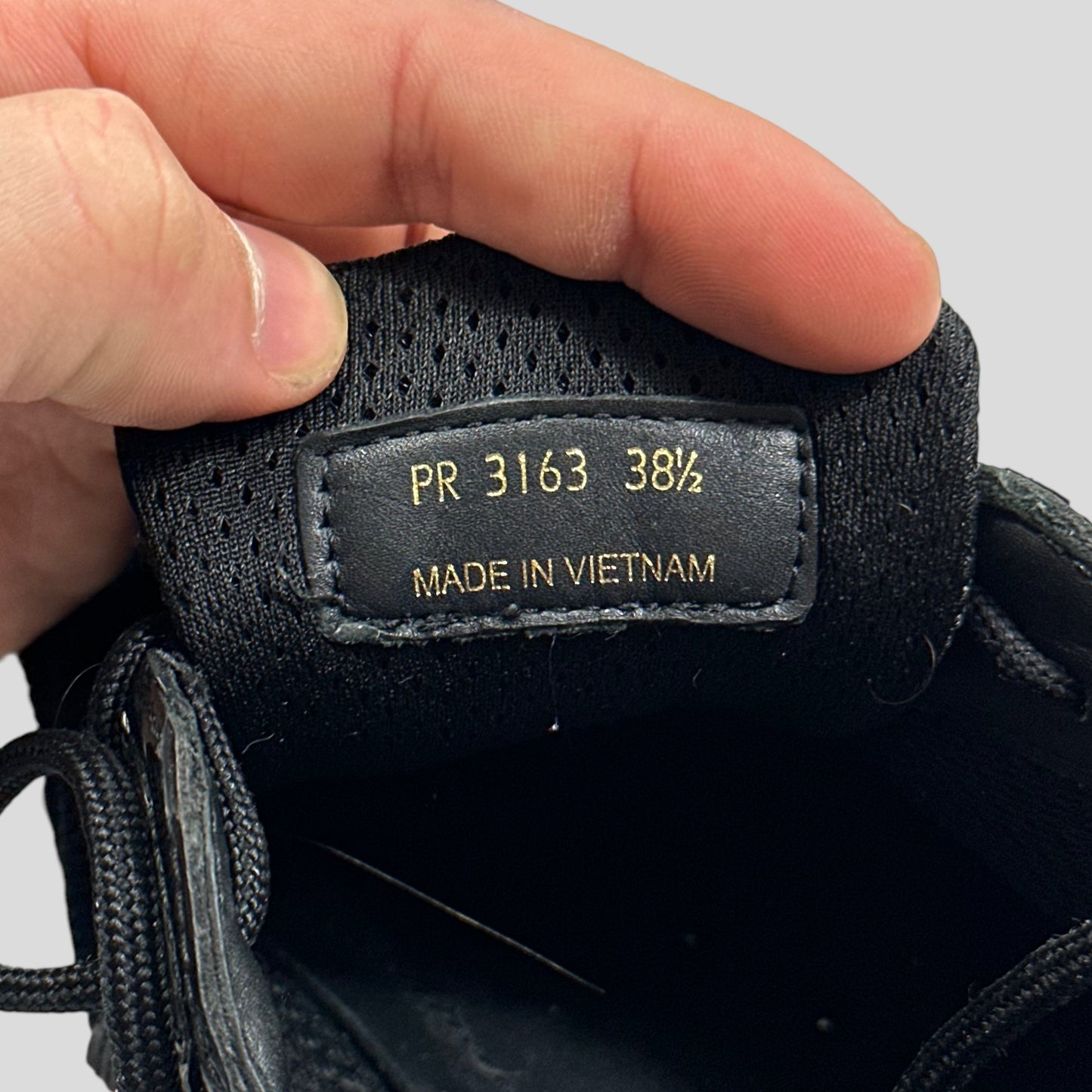 Prada Americas Cups Patent Leather Triple Black - UK6-7