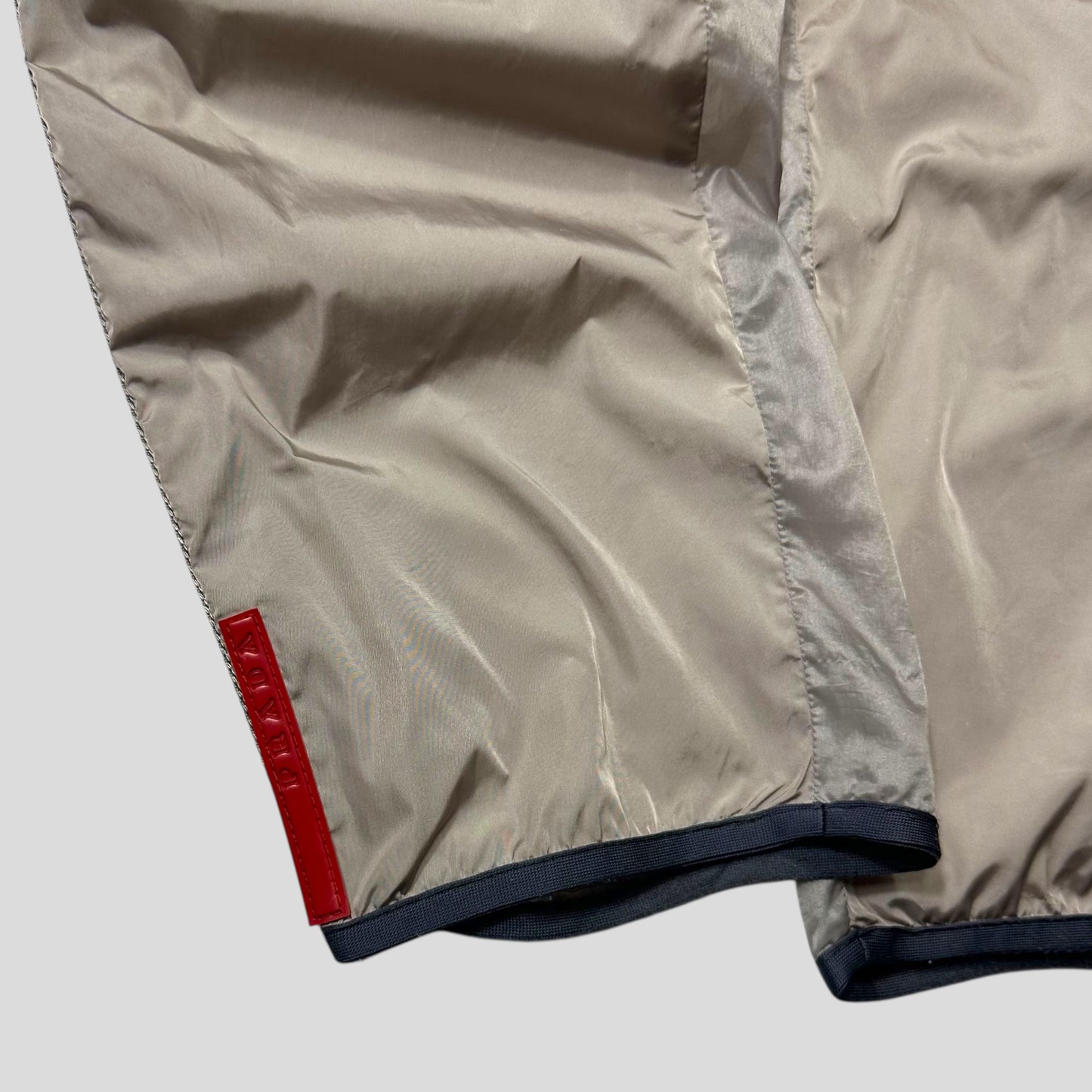 Prada Sport SS00 Transparent Panel Technical Nylon Trackpants - IT48