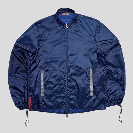 Prada Sport SS00 Convertible Blue Transparent 3m Jacket - IT48