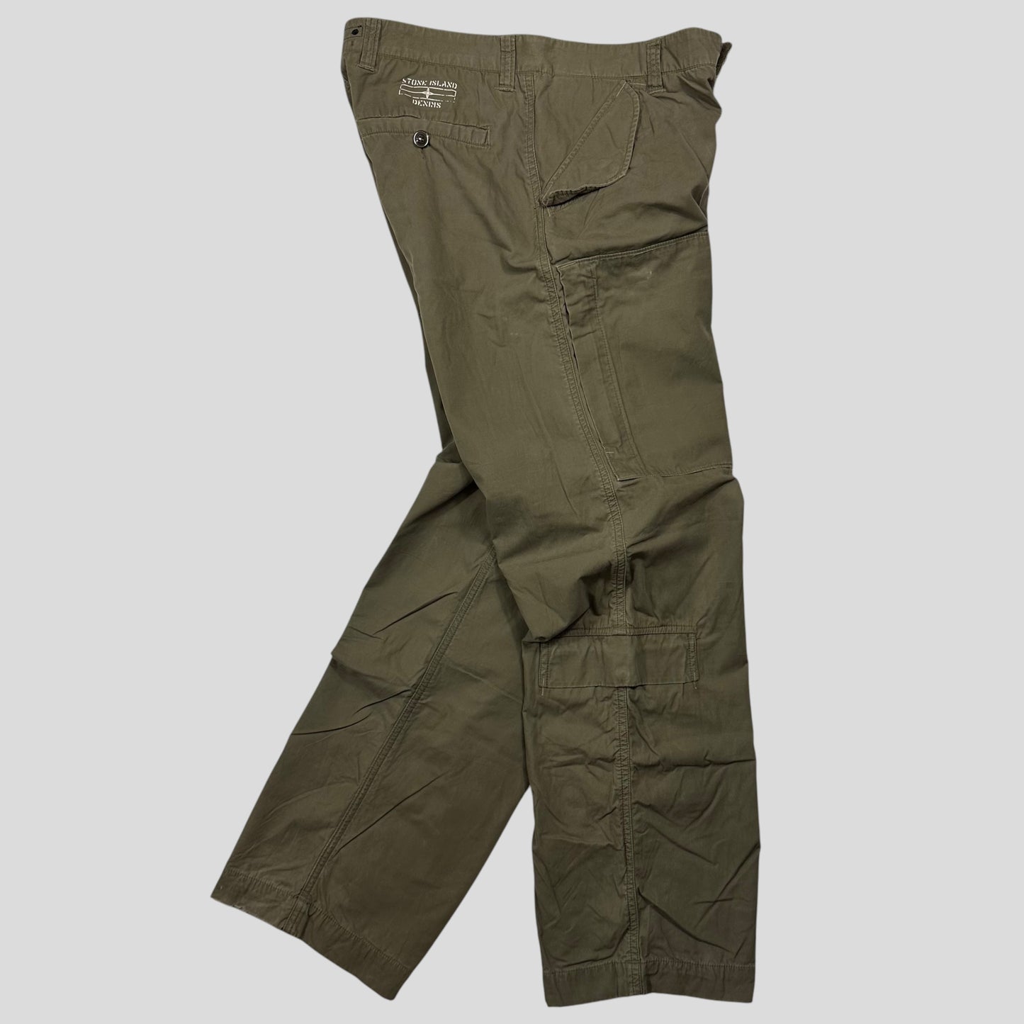 Stone Island AW08 Denims Multipocket Baggy Cargo Trousers - L