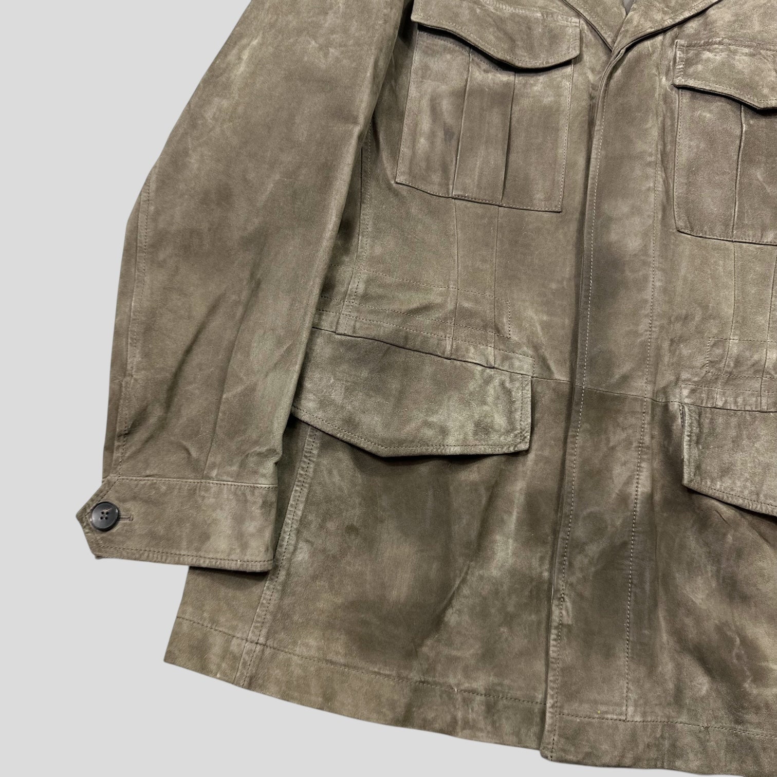 Gucci by Tom Ford FW03 Suede Leather Western Military Jacket