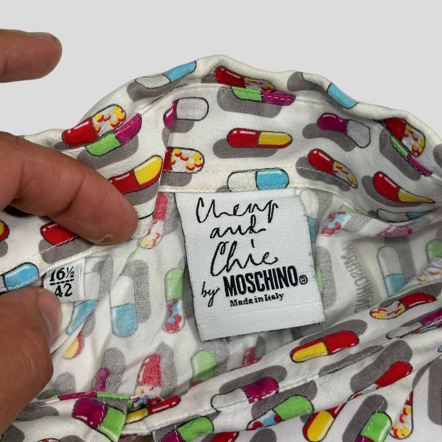 Moschino 1997 Cheap and Chic Pills Longsleeve Shirt - L