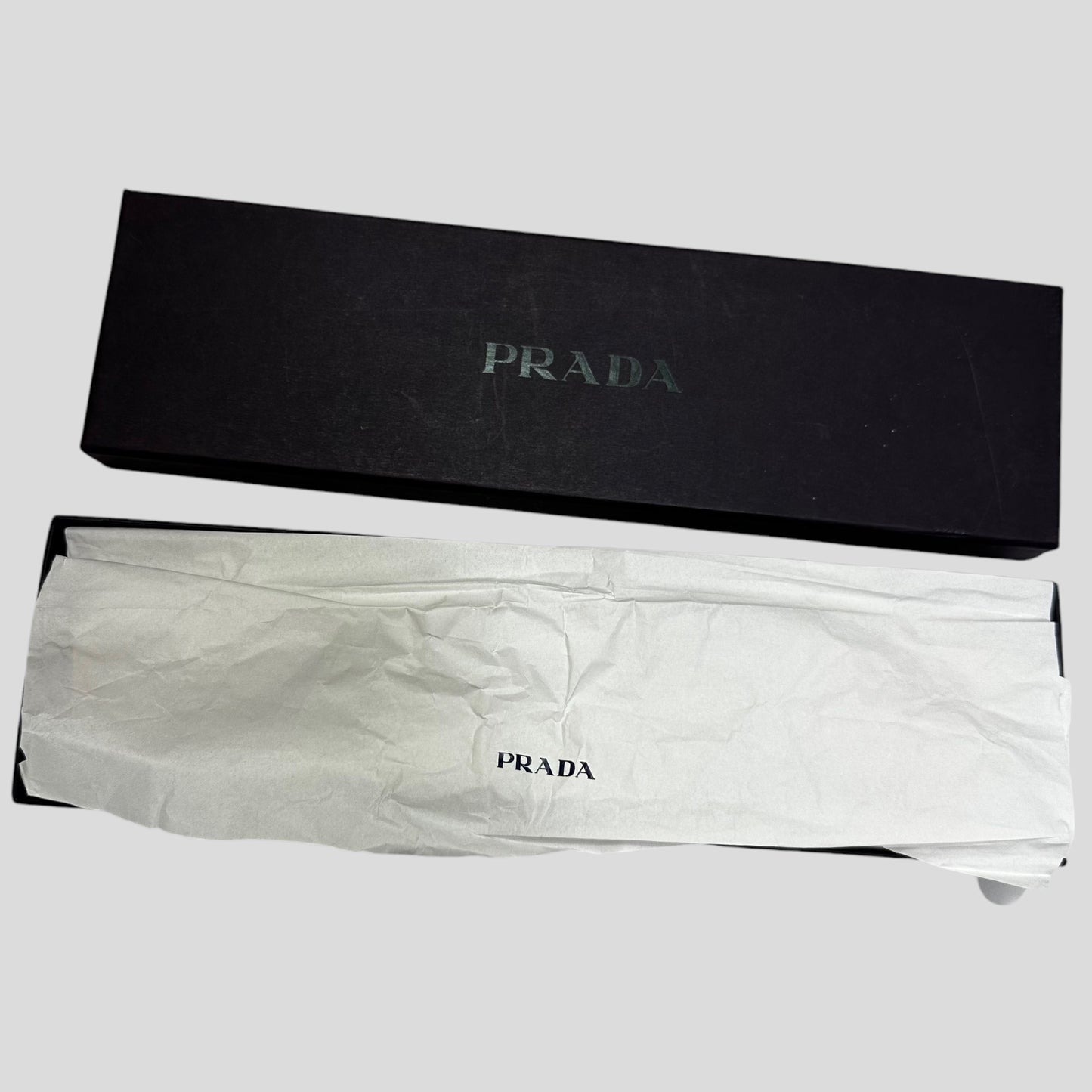 Prada Sport 00’s Astro Leather Red Tab Key Ring + Box