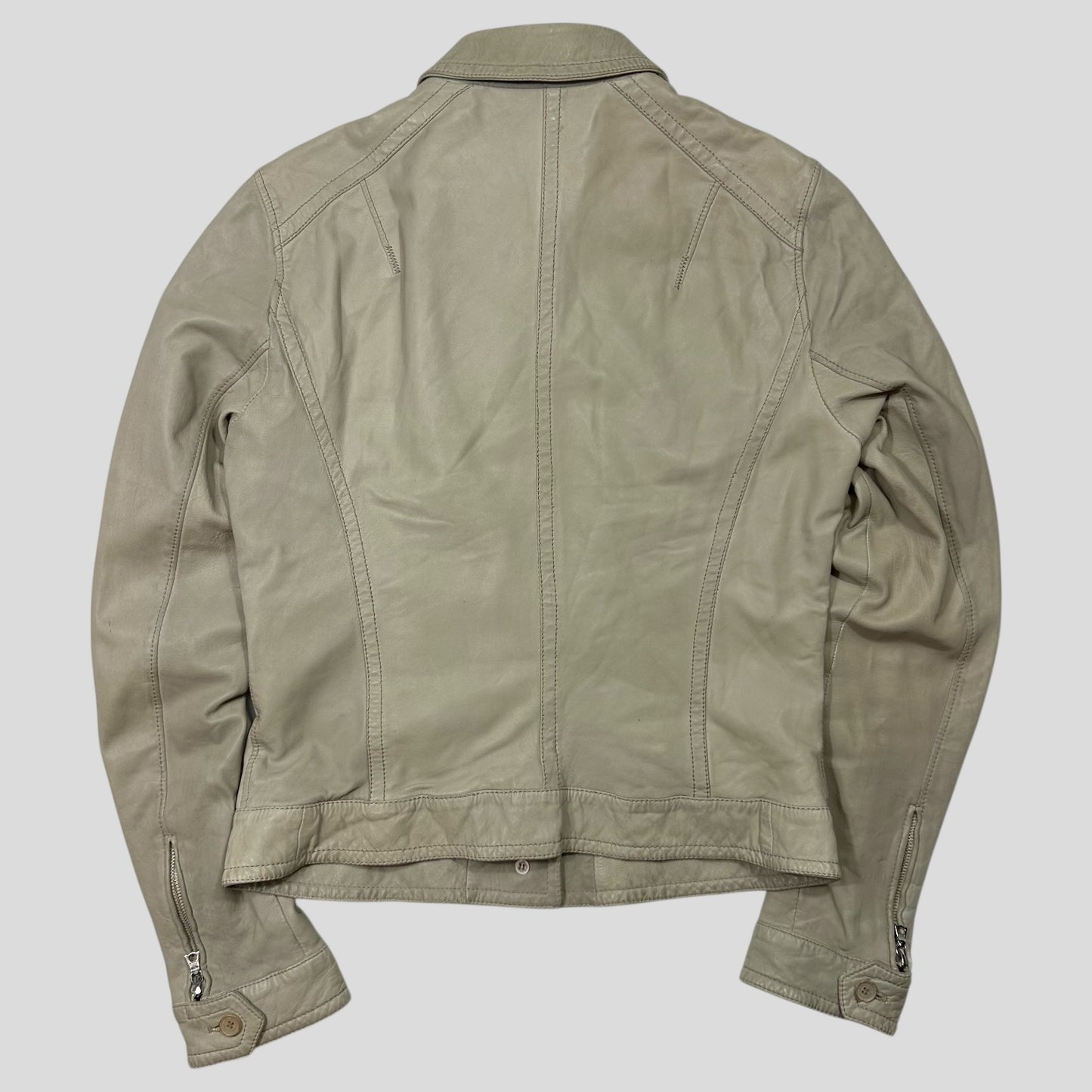 Neil Barrett 00’s Brad Pitt Leather Multipocket Moto Jacket - XS/S