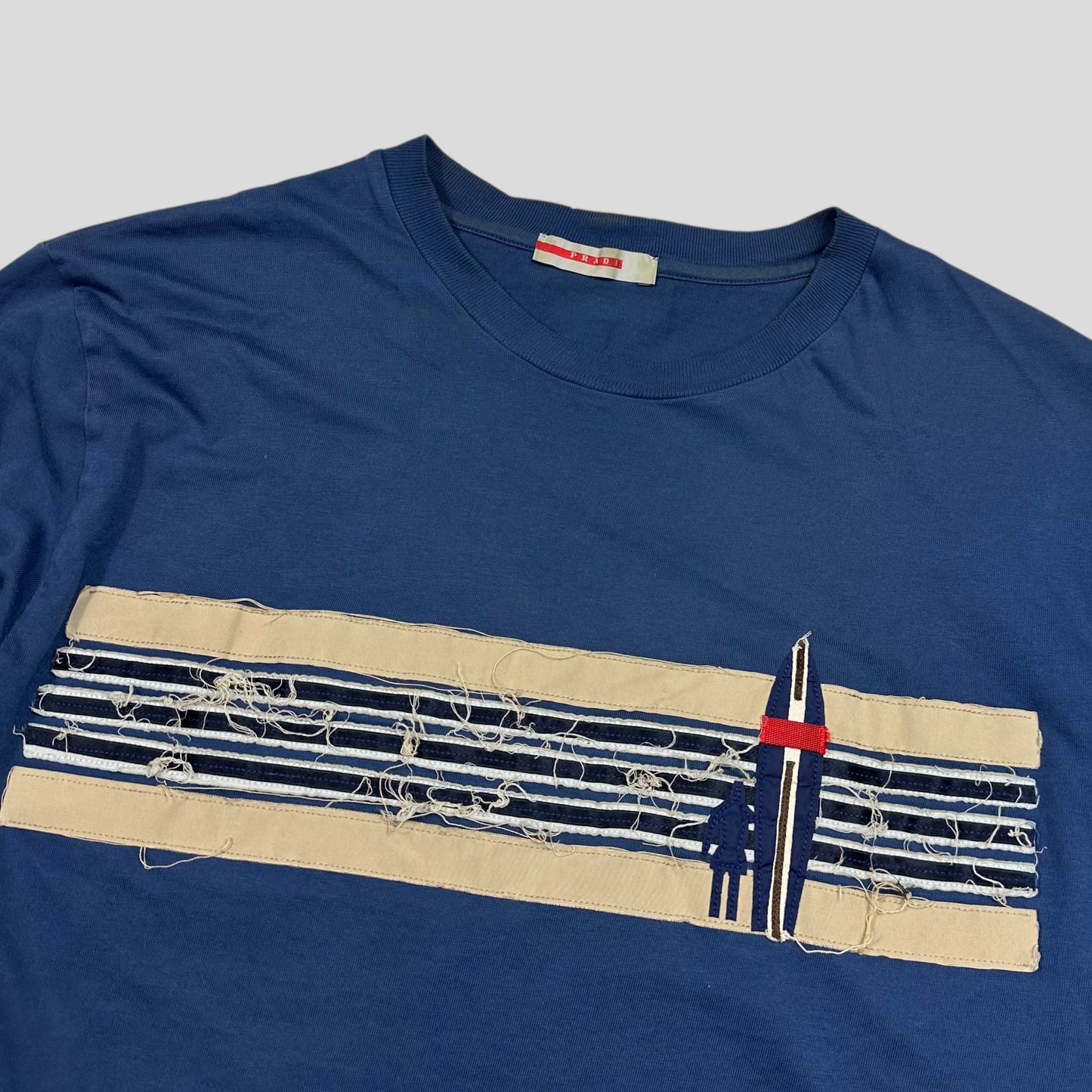 Prada Sport 2004 Embroidered Surf Logo Longsleeve T-shirt - M