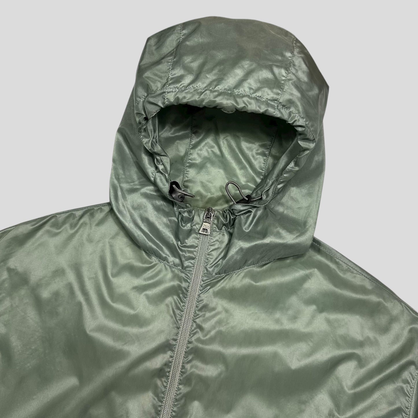 Prada Sport SS00 Transparent Jade Nylon Reflective Jacket - IT50