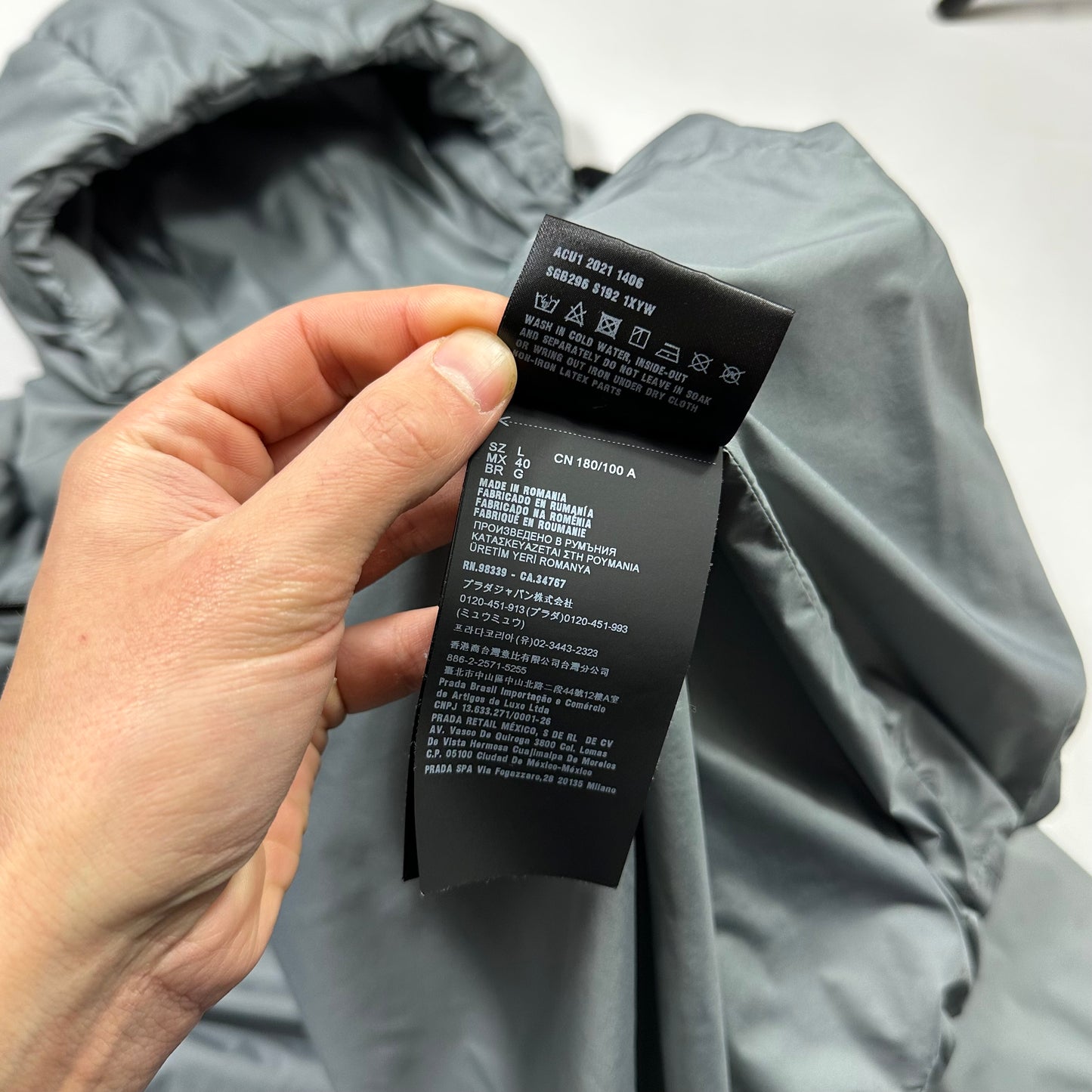 Prada 2021 Linea Rossa Graphene Padded Puffer Jacket - L