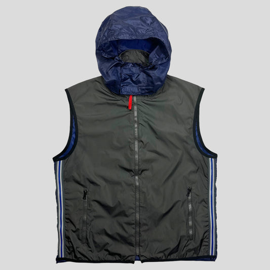 Prada Sport SS00 Gel Seam Convertible Nylon Gilet - IT52