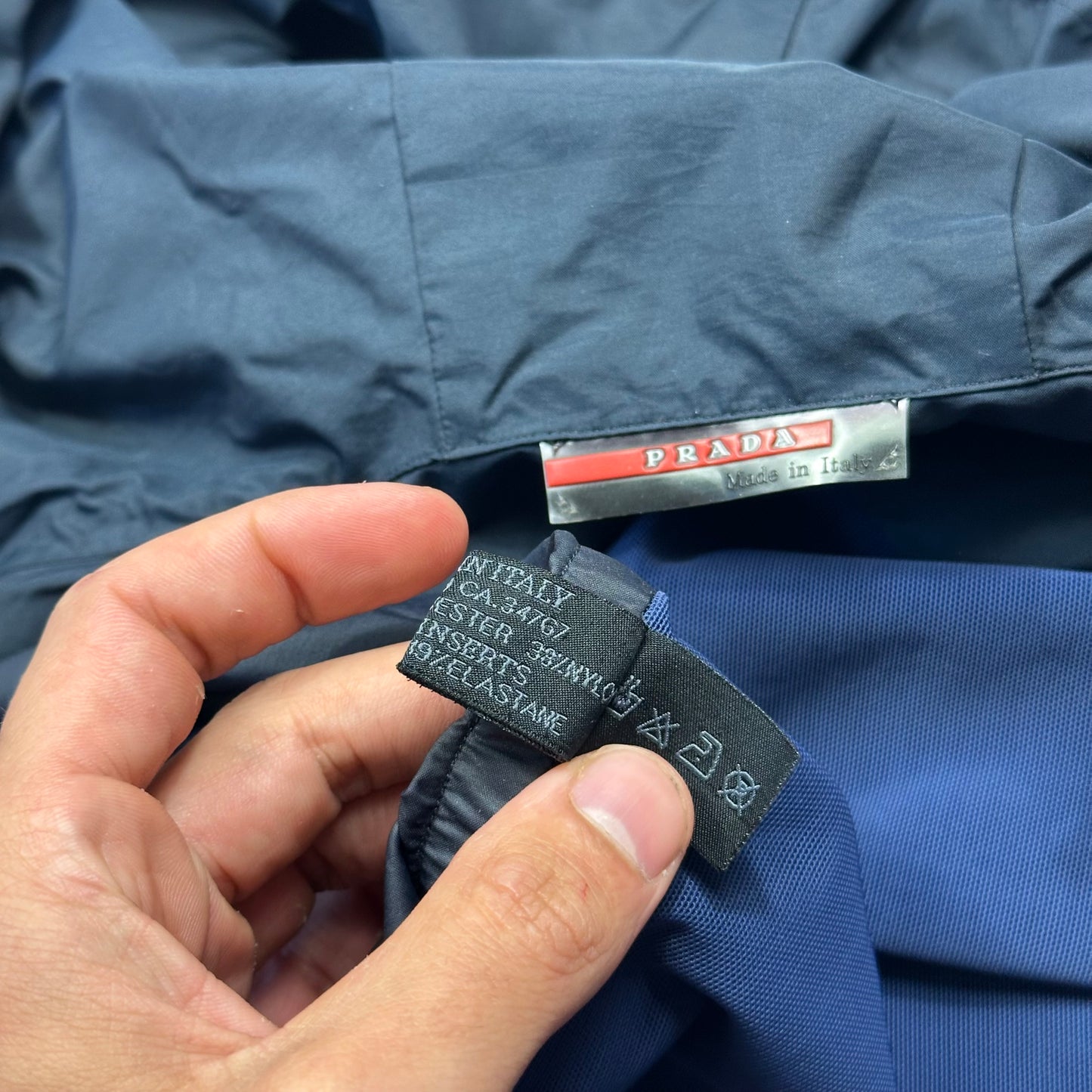 Prada Sport SS00 Gel Seam Nylon Mesh Back Windbreaker - XL (L)